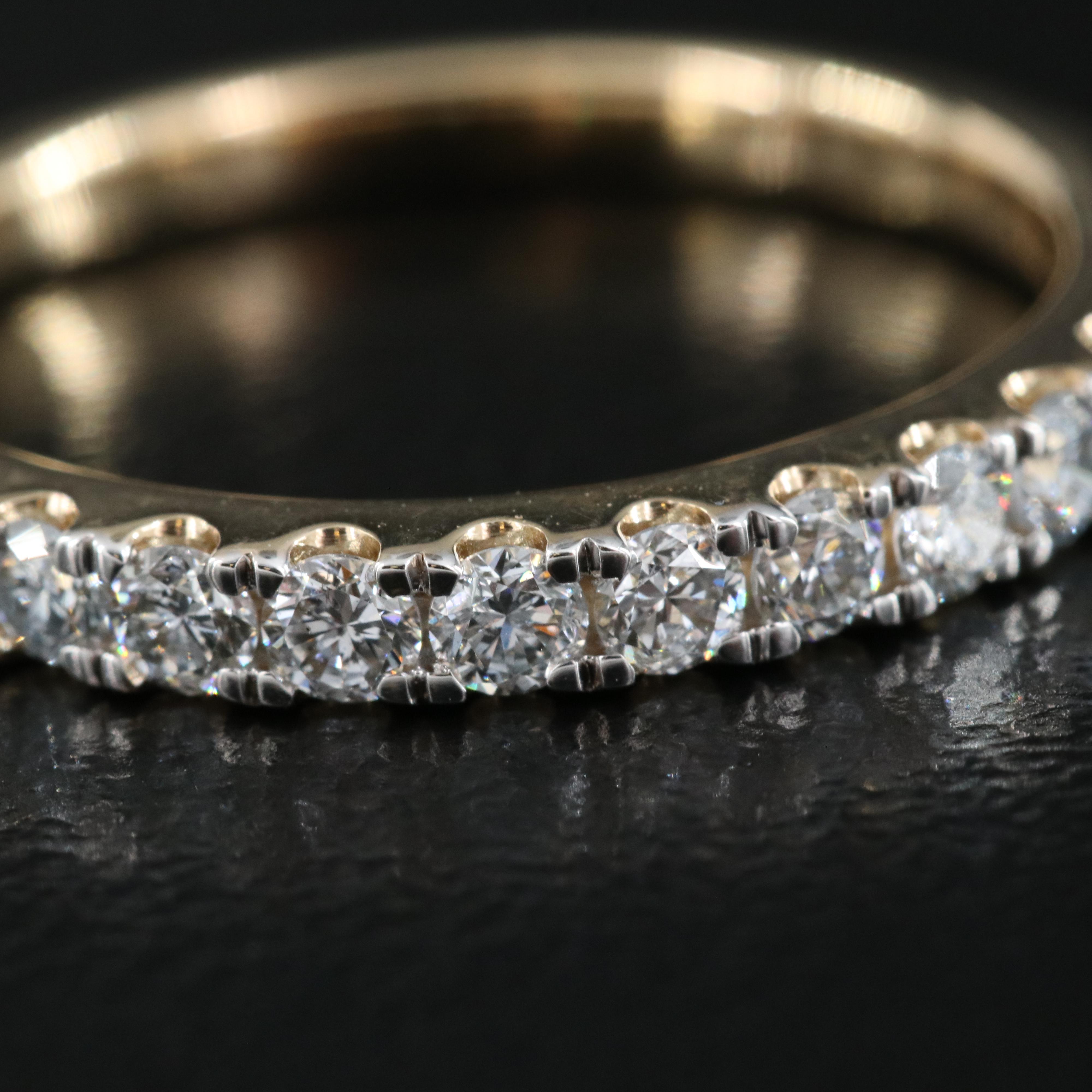 14K 0.50 CTW Lab Grown Diamond Ring with IGI Report