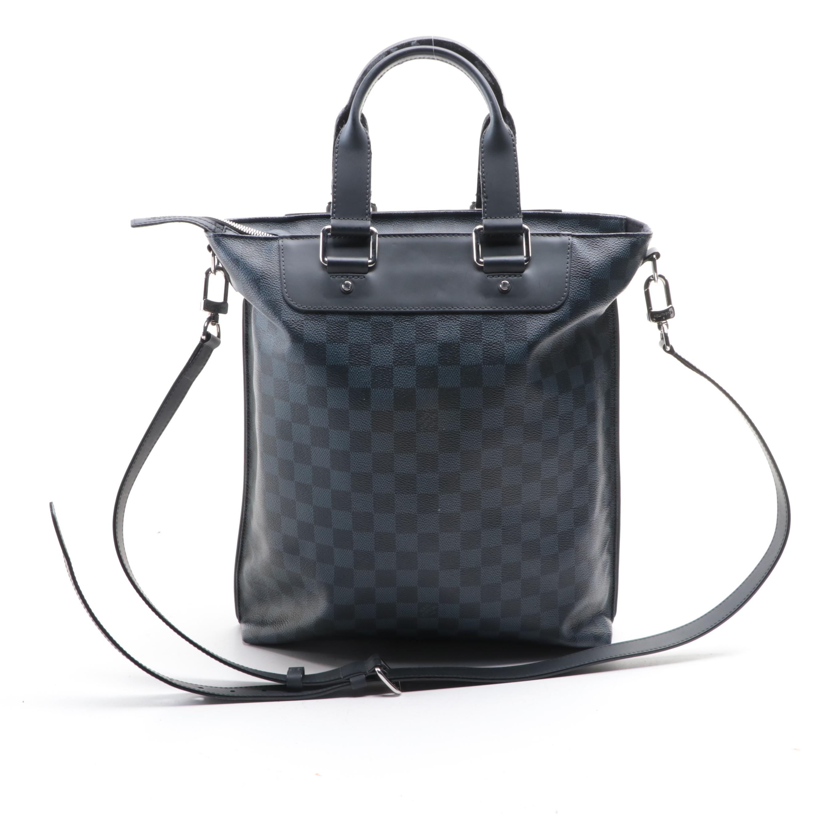 Louis Vuitton Cabas Voyage in Damier Cobalt Coated Canvas and Leather