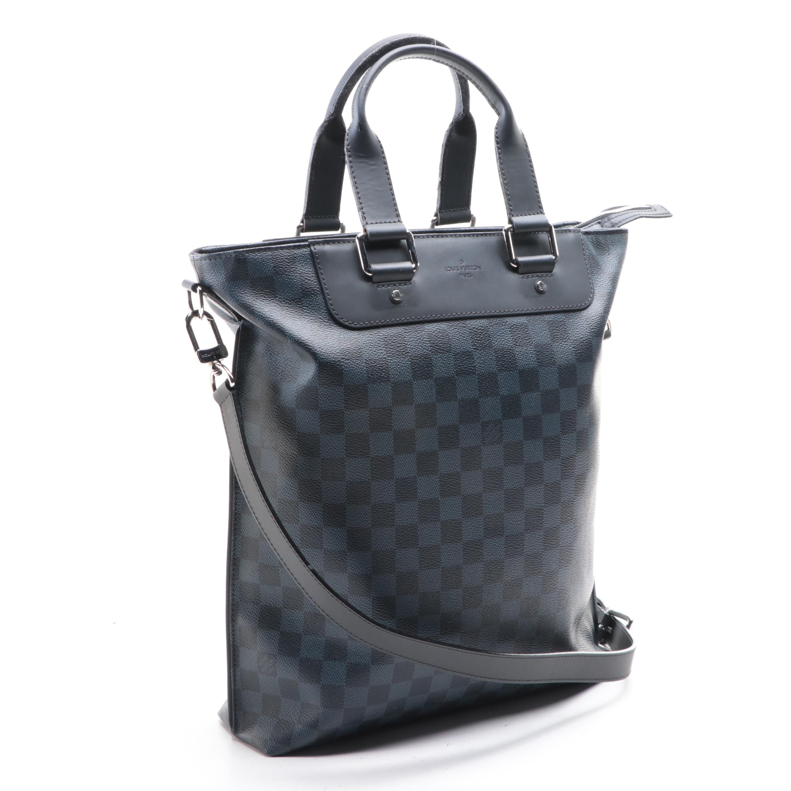 Louis Vuitton Cabas Voyage in Damier Cobalt Coated Canvas and Leather
