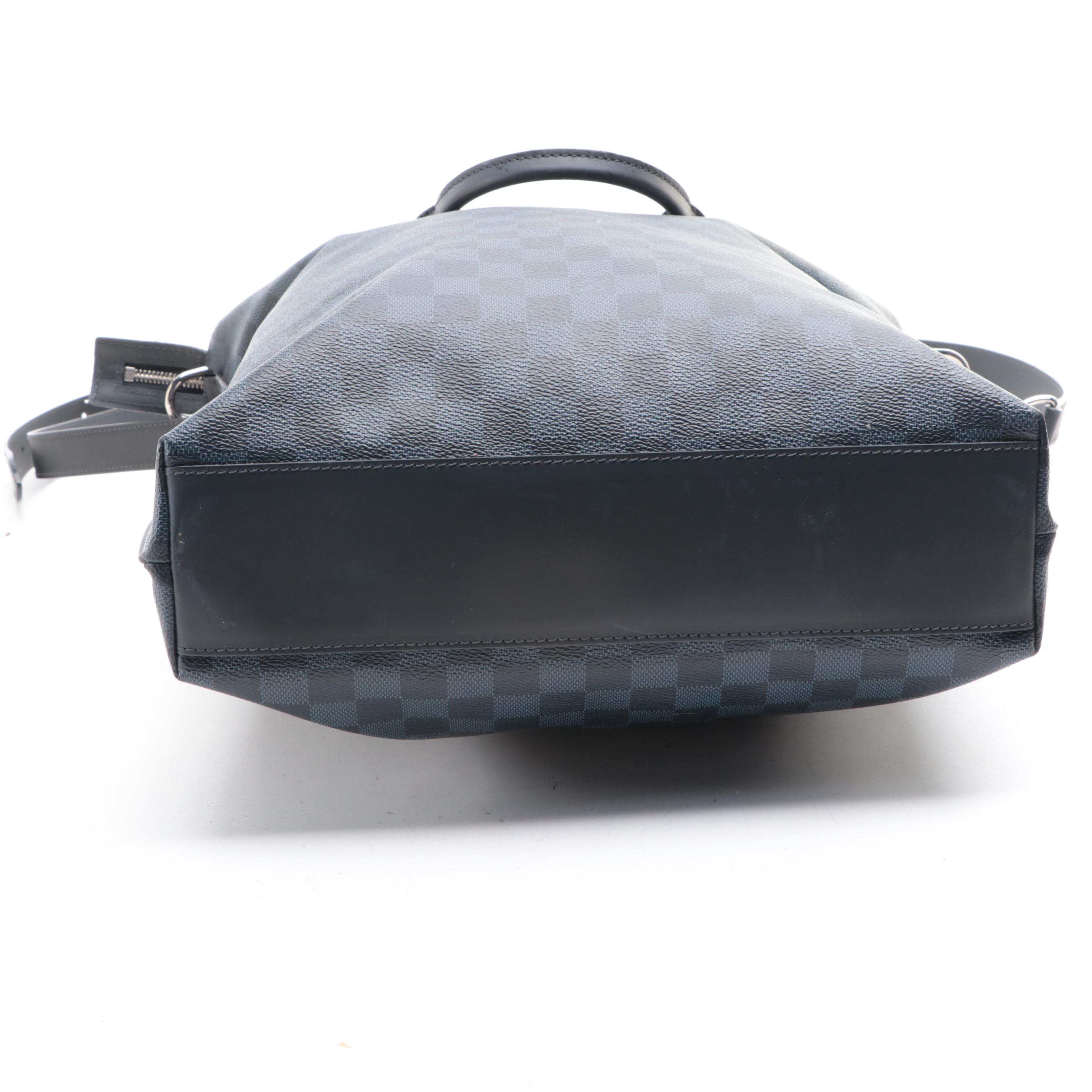 Louis Vuitton Cabas Voyage in Damier Cobalt Coated Canvas and Leather