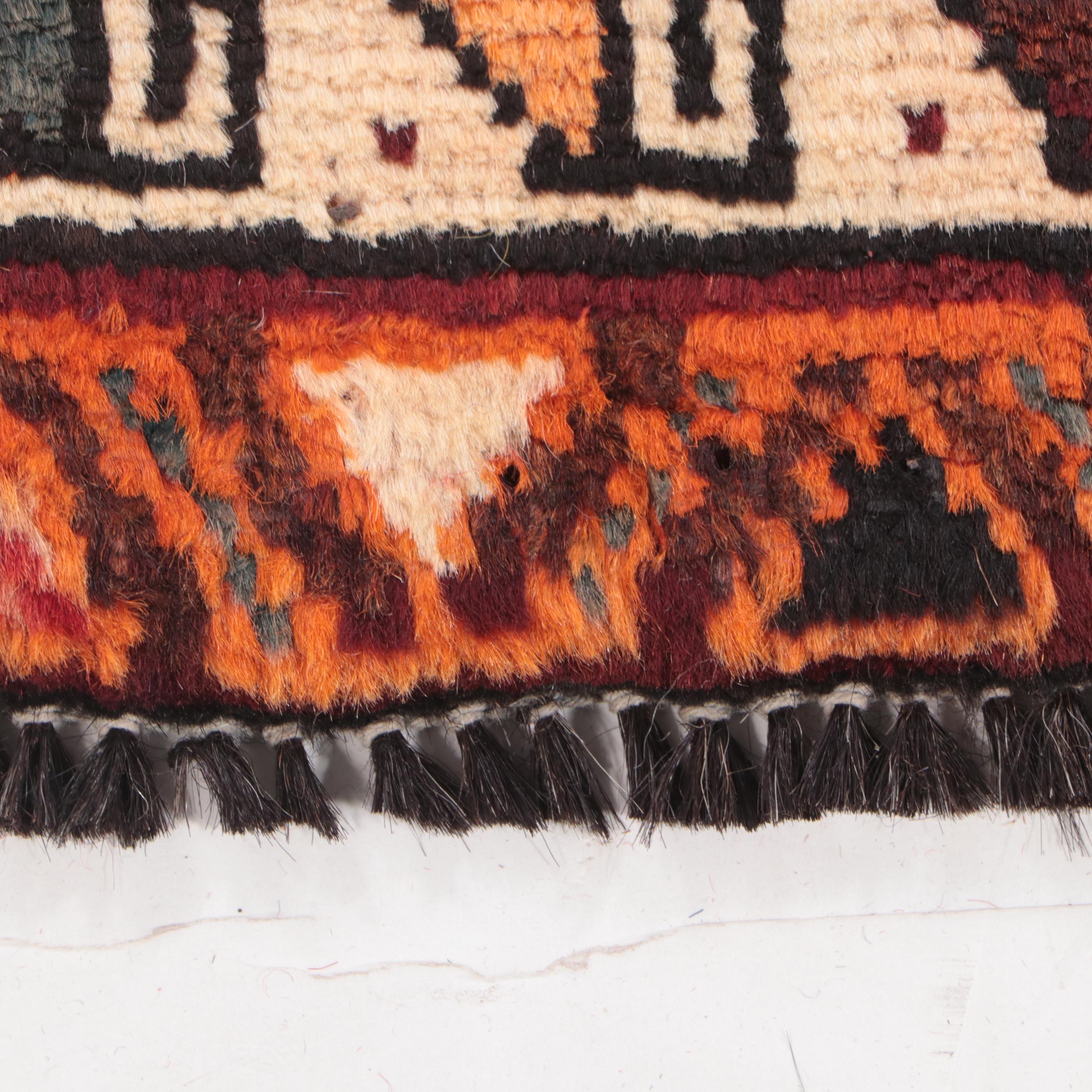 3'7 x 7'1 Hand-Knotted Caucasian Kazak Area Rug