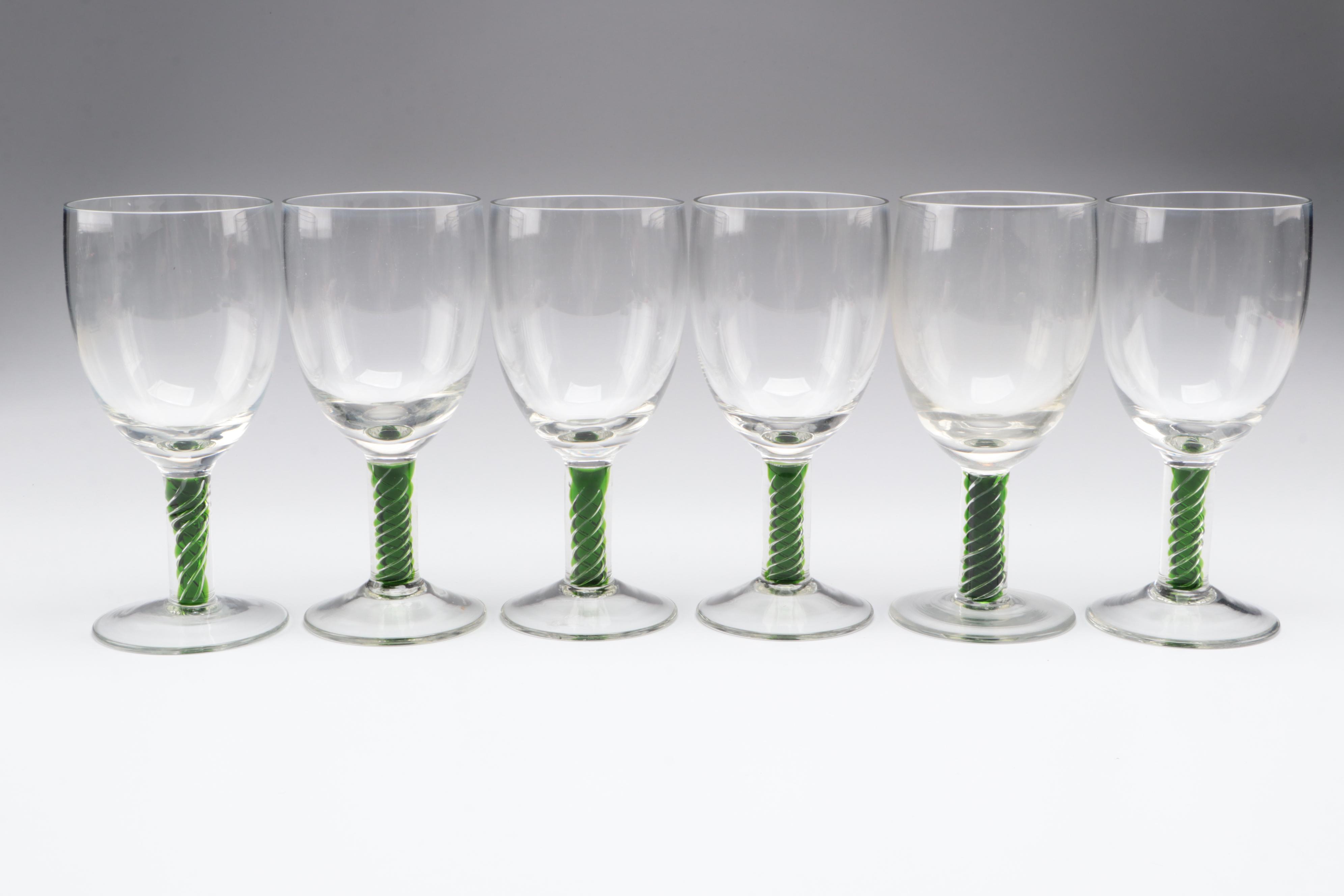 Villeroy & Boch Air Twist Stem Crystal Water Goblets