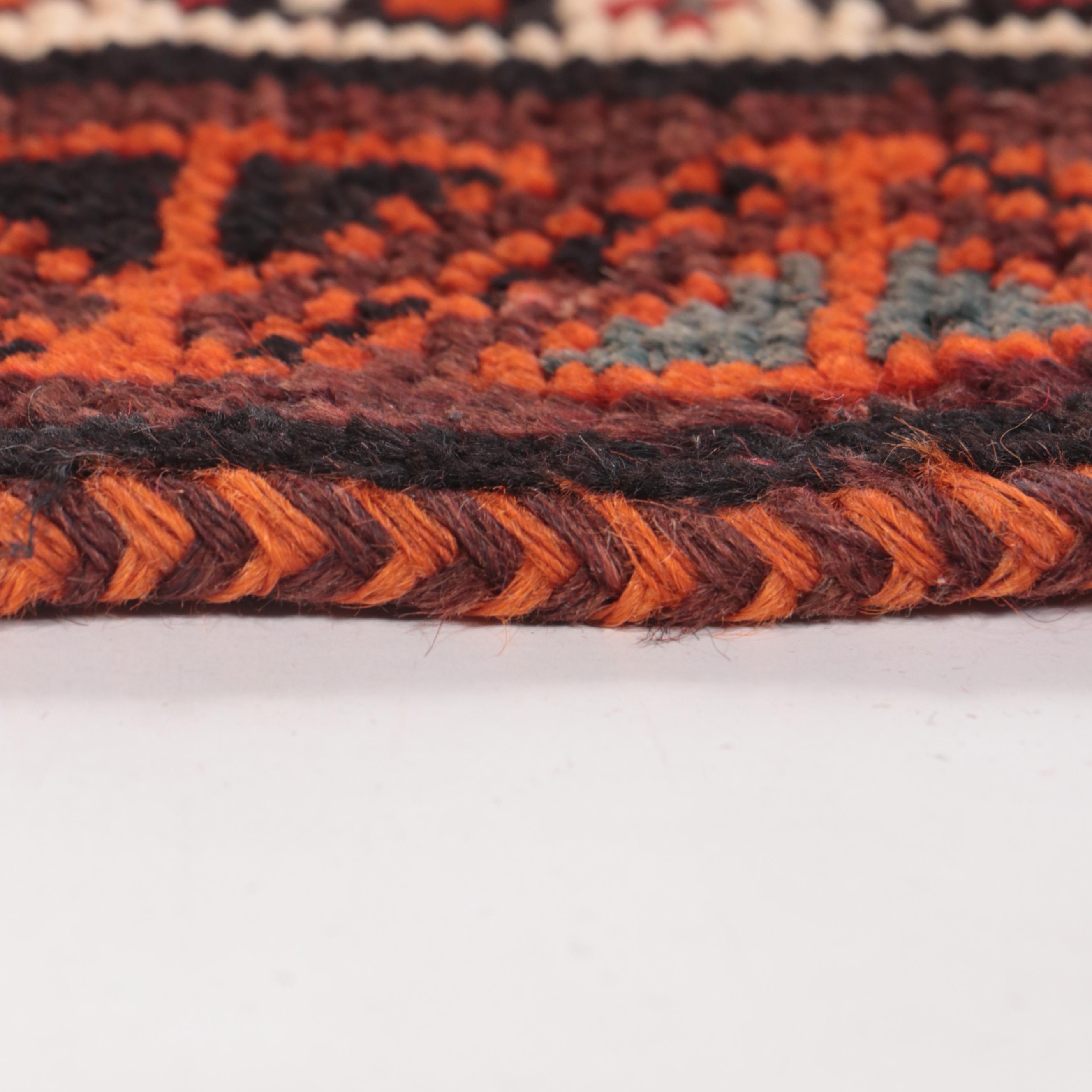 3'7 x 7'1 Hand-Knotted Caucasian Kazak Area Rug