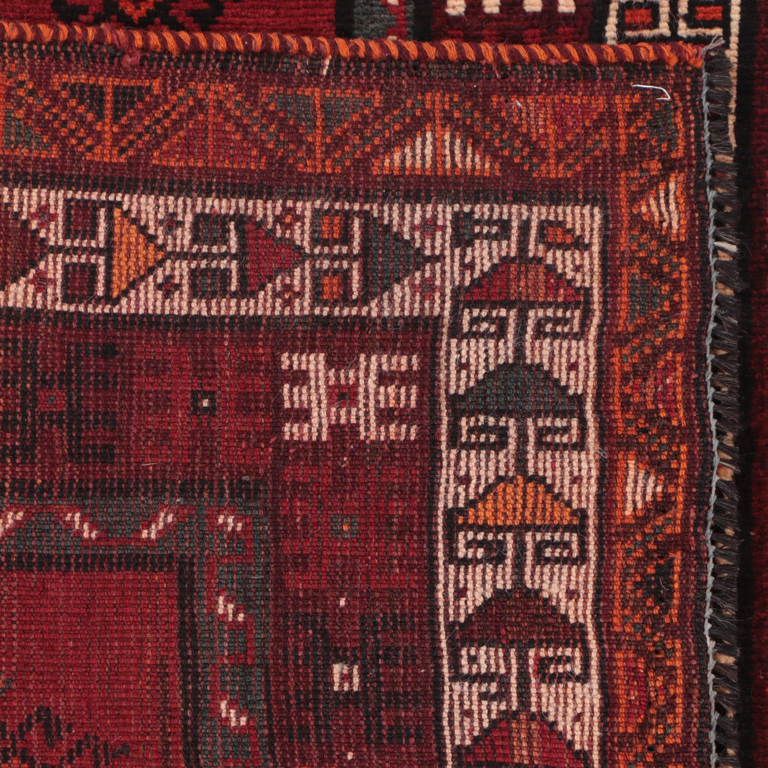 3'7 x 7'1 Hand-Knotted Caucasian Kazak Area Rug