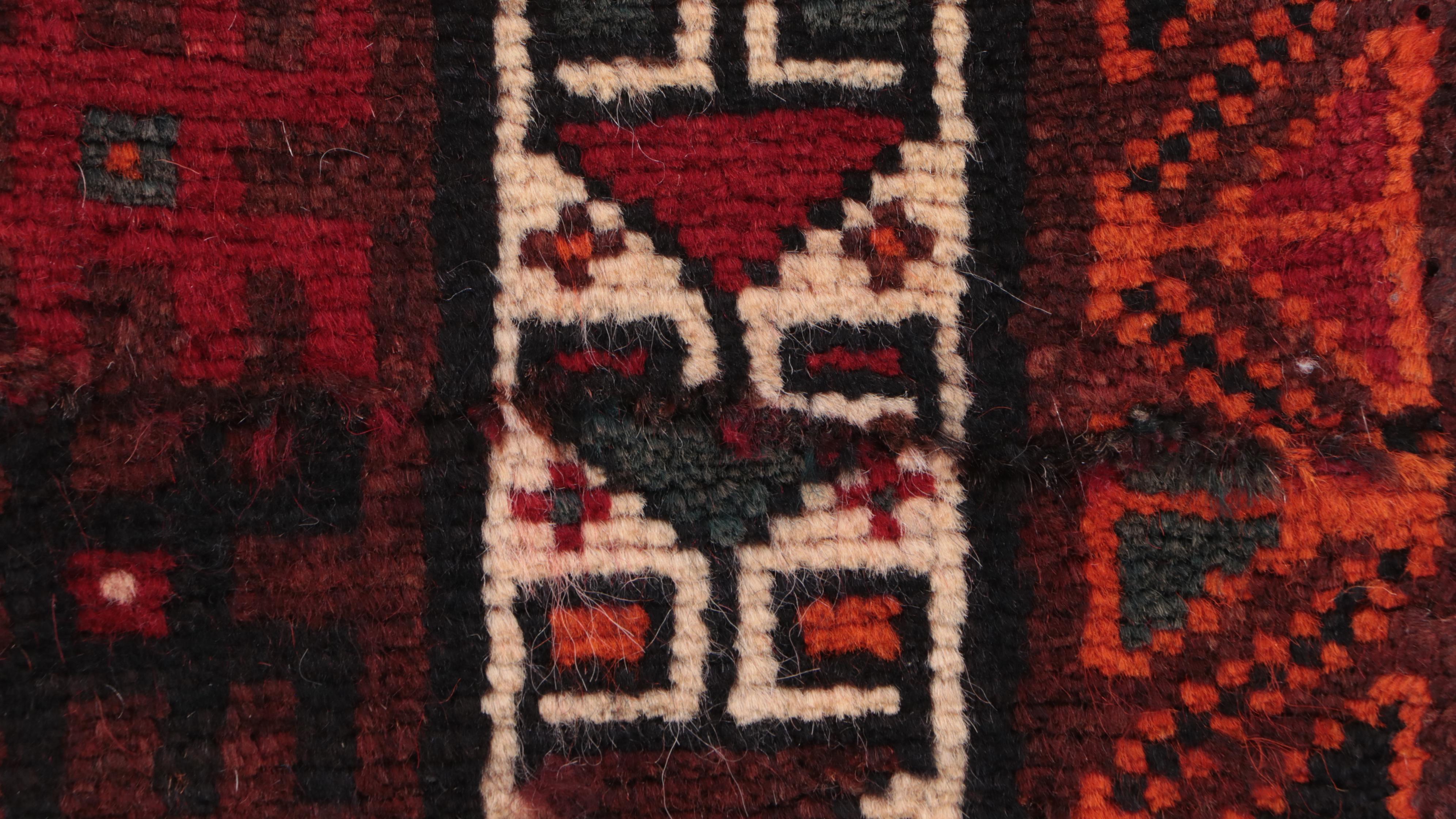 3'7 x 7'1 Hand-Knotted Caucasian Kazak Area Rug