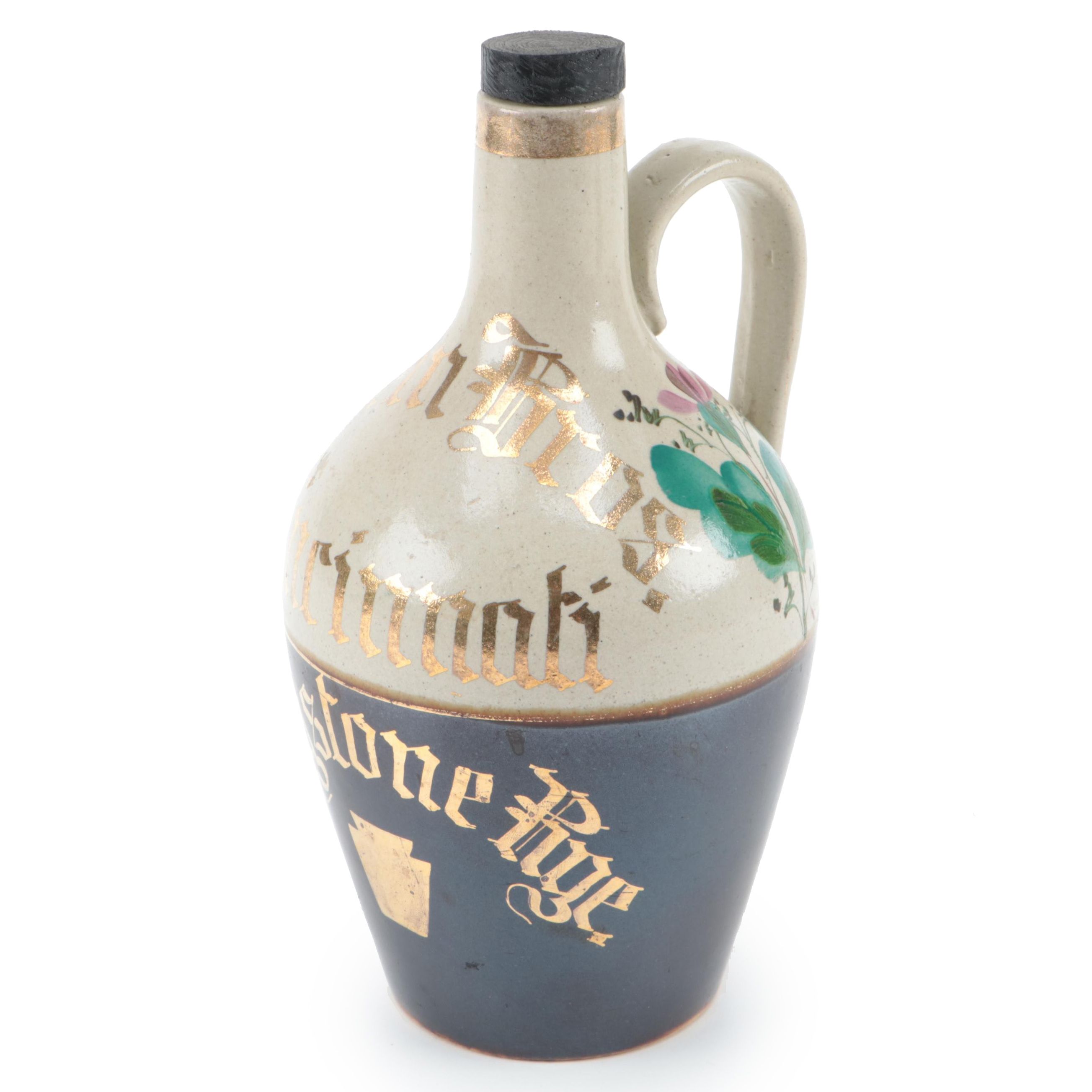 Klein Bros. Cincinnati Keystone Rye Whiskey Jug Decanter