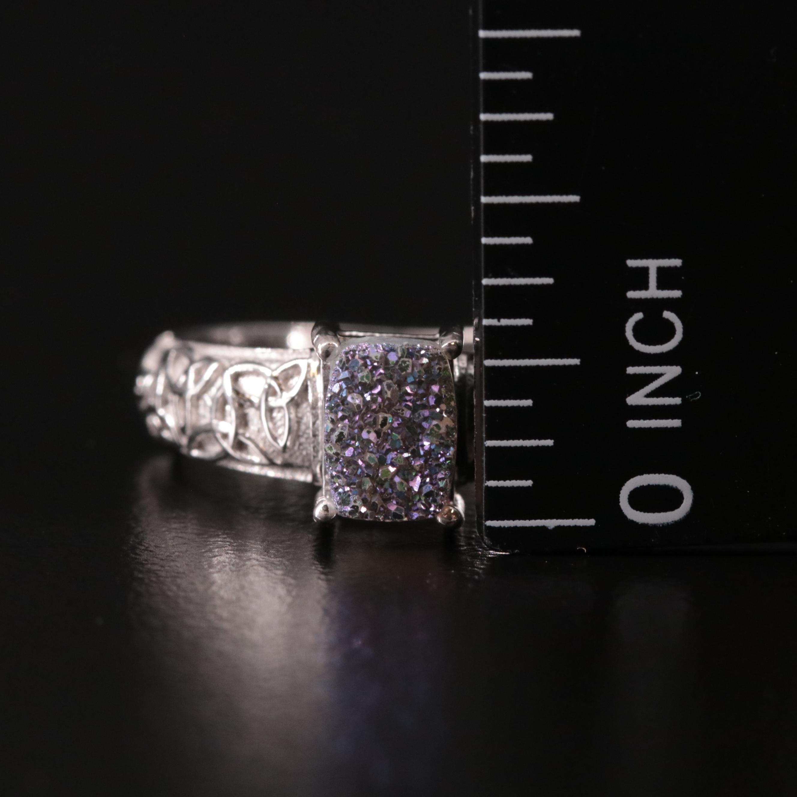 Sterling Druzy Ring