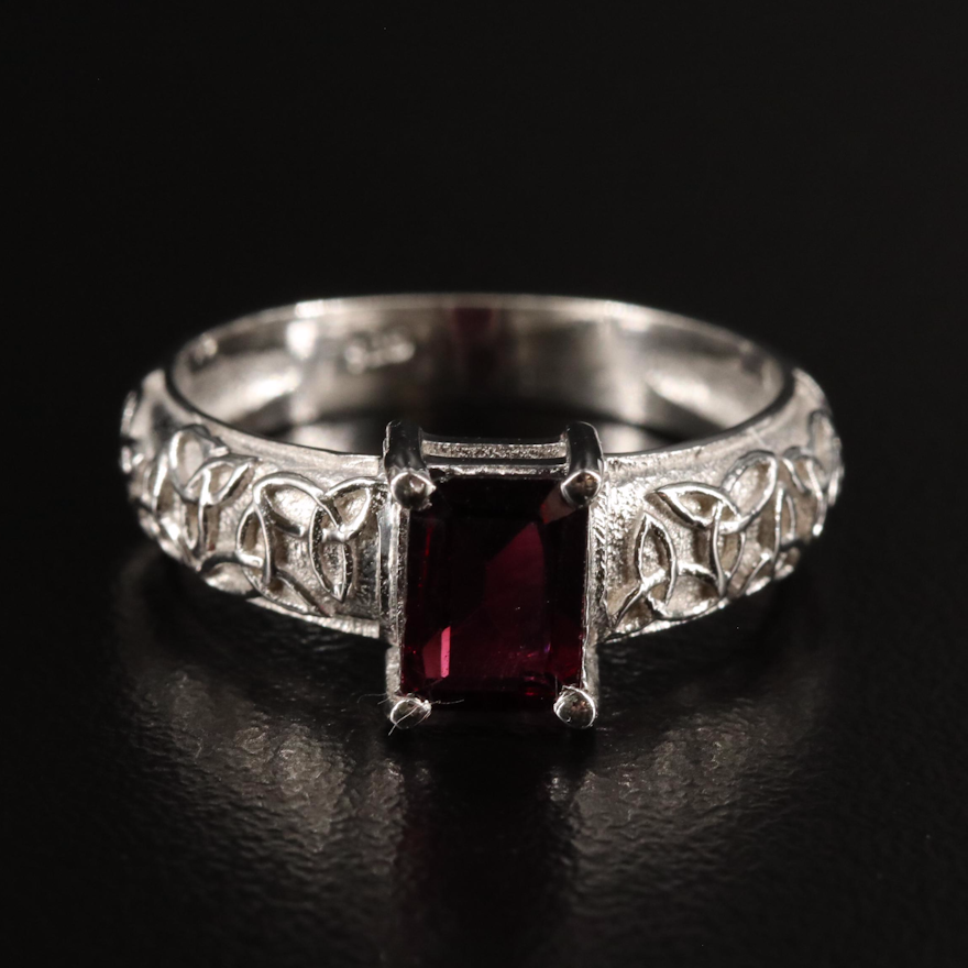 Sterling Garnet Ring