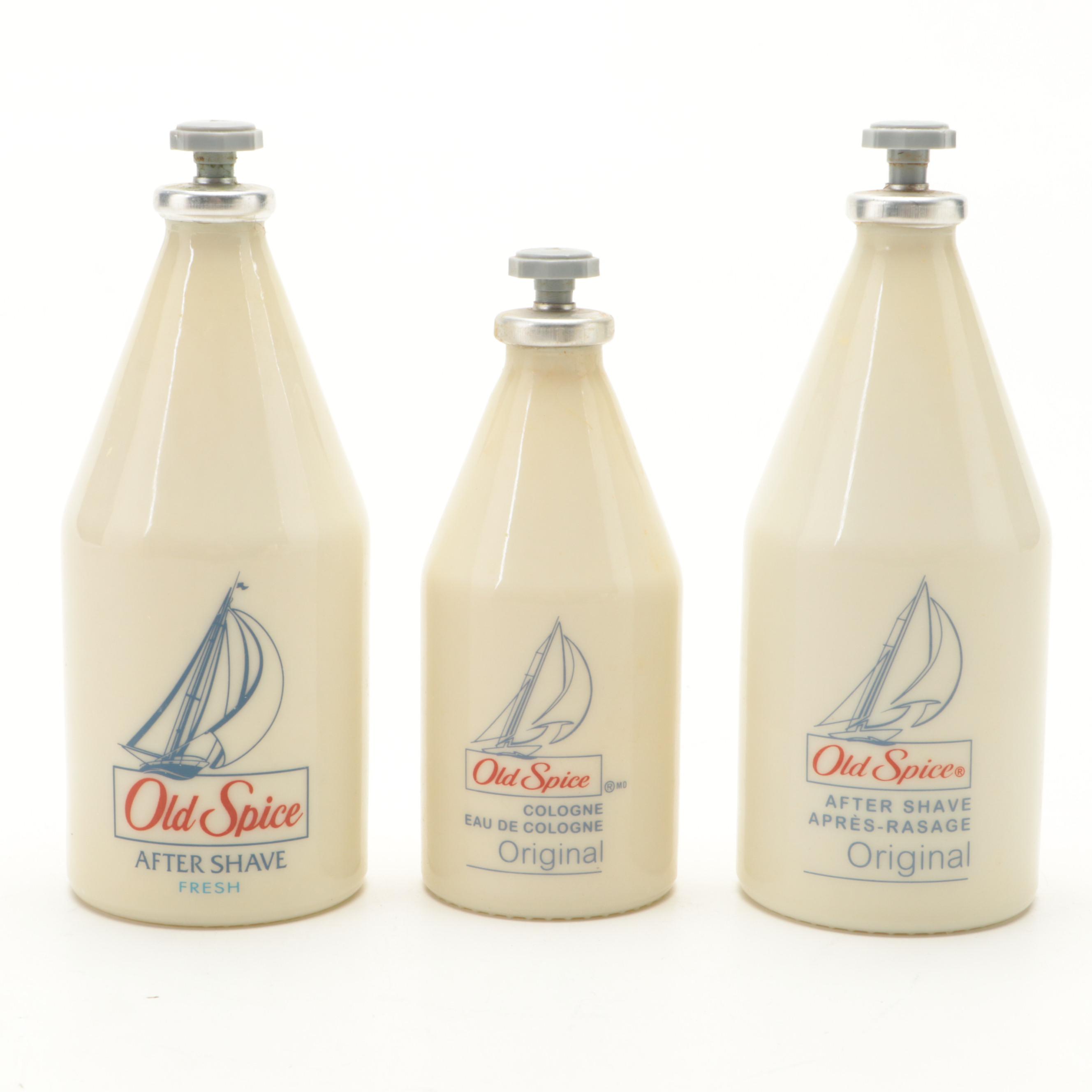 Old Spice Bottles, Shaving Mugs and Other Shaving Supplies