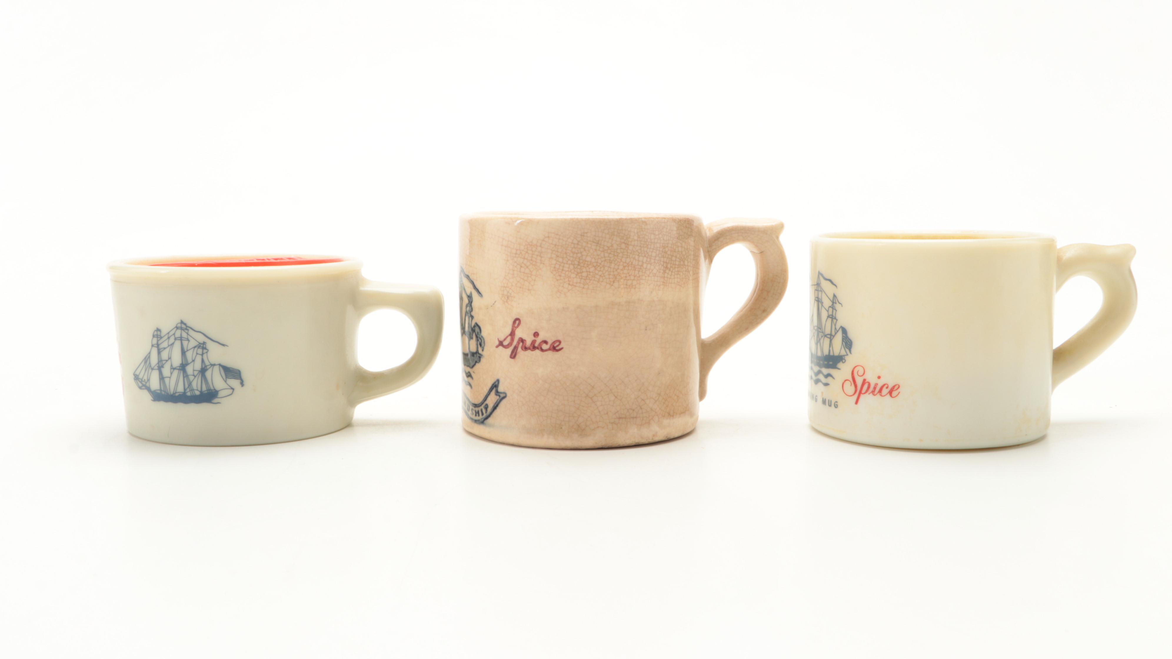 Old Spice Bottles, Shaving Mugs and Other Shaving Supplies