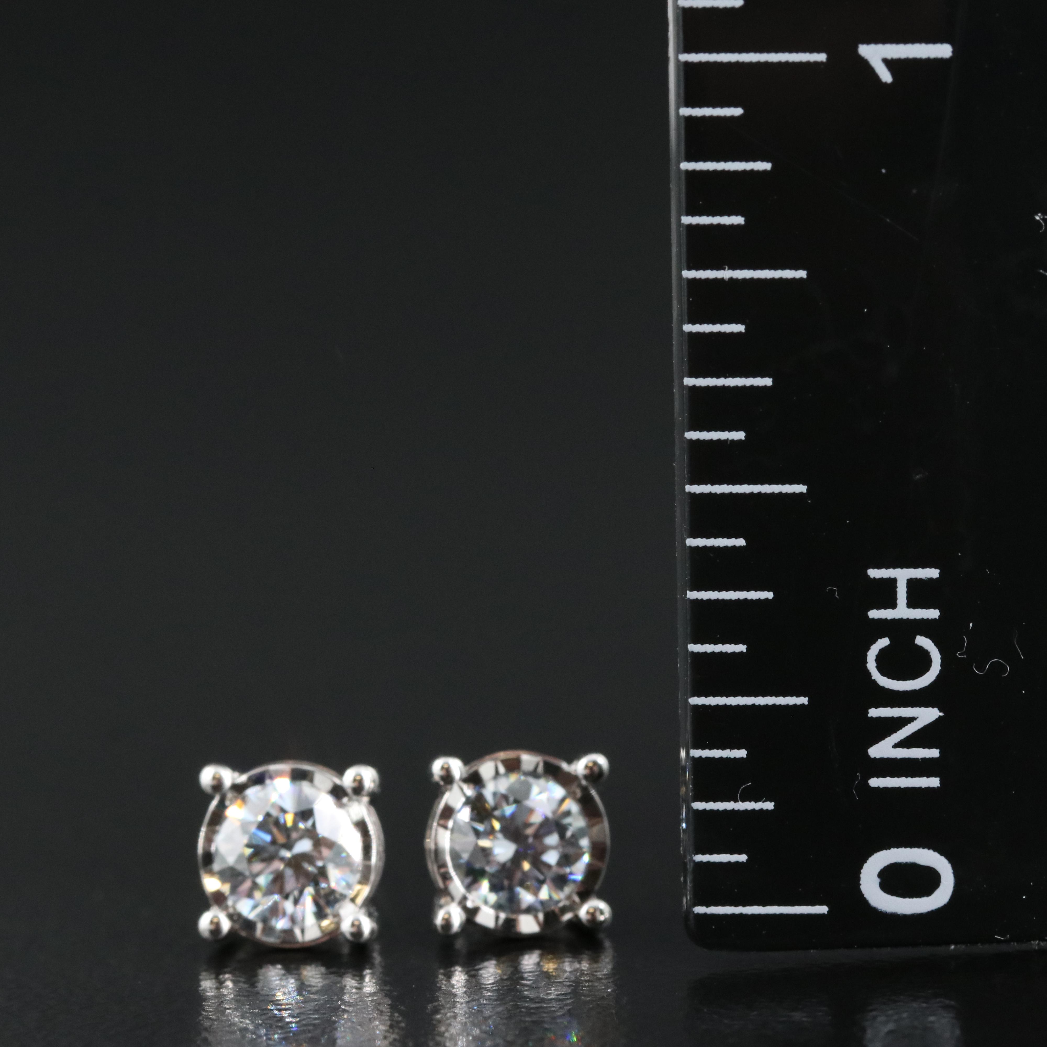 14K 0.67 CTW Lab Grown Diamond Stud Earrings