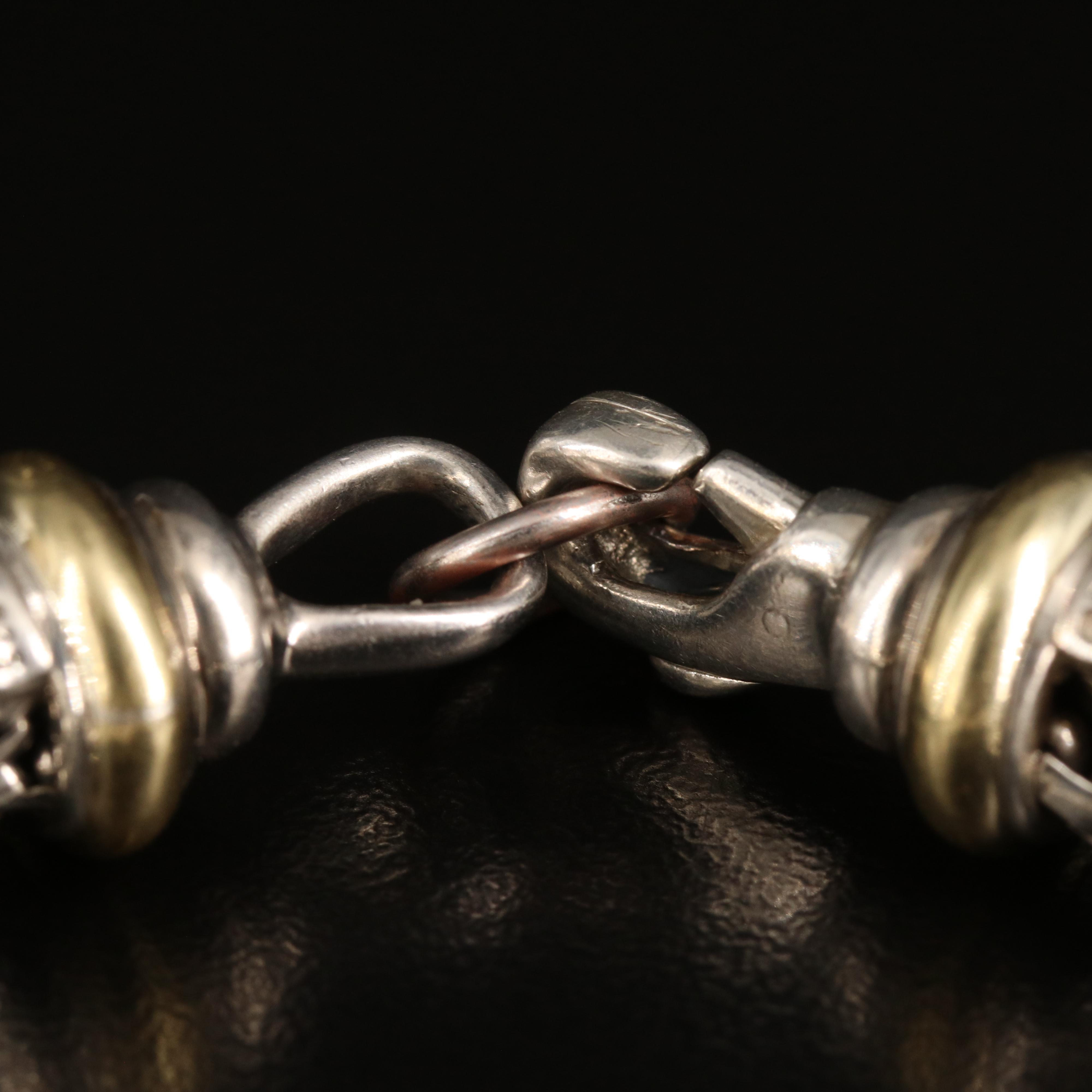 David Yurman Sterling Diamond Multi-Strand Bracelet with 18K Accents