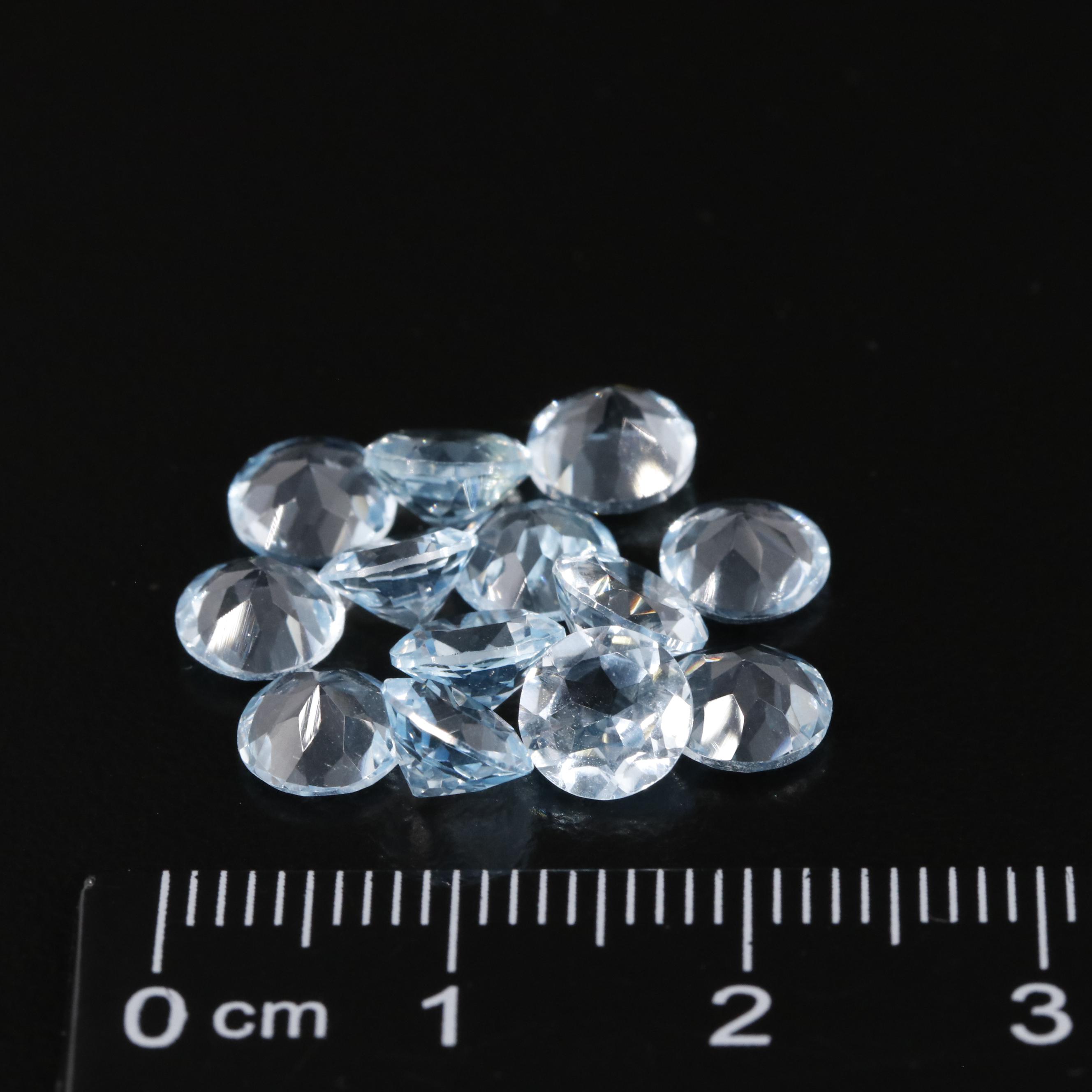 Loose 11.52 CTW Blue Topaz