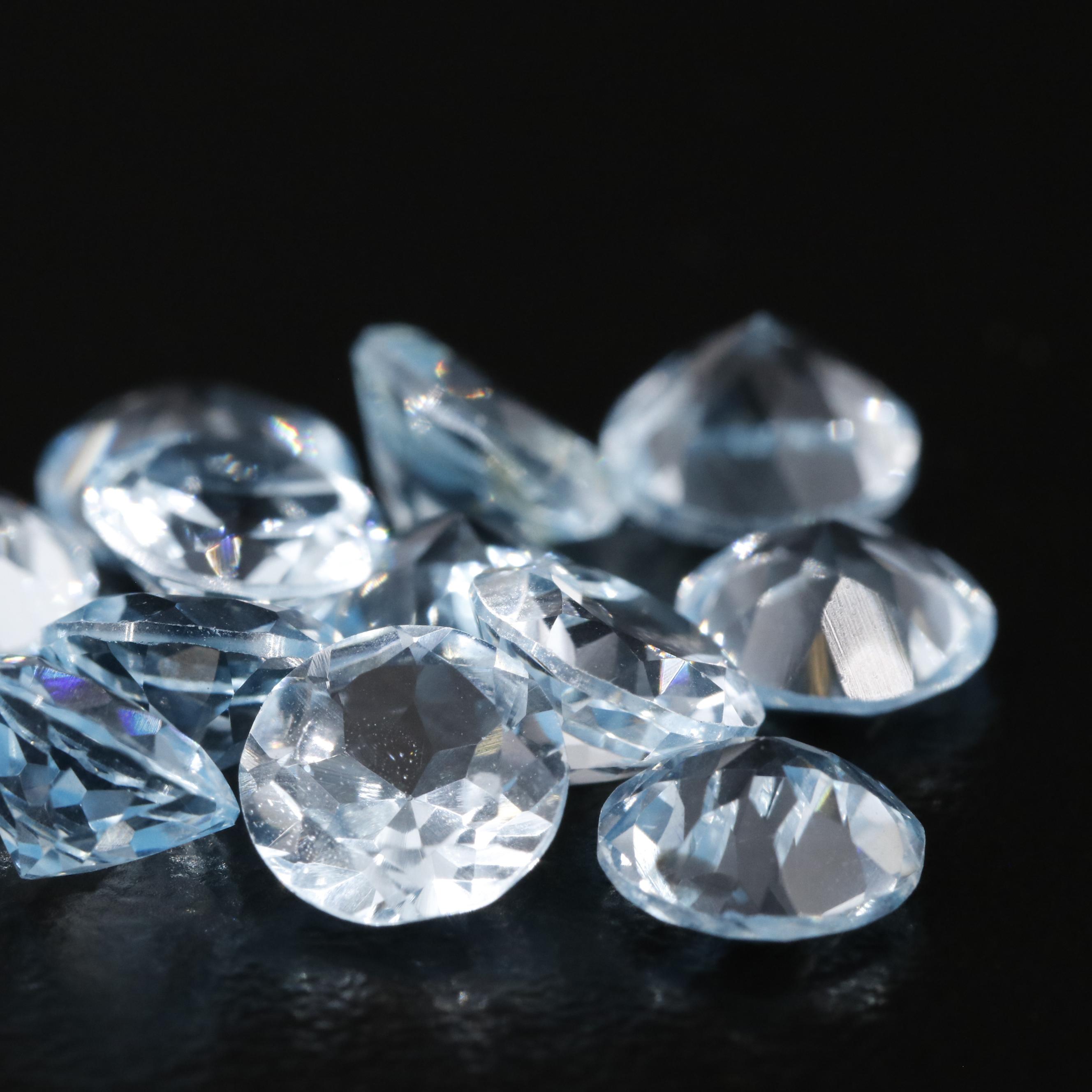 Loose 11.52 CTW Blue Topaz