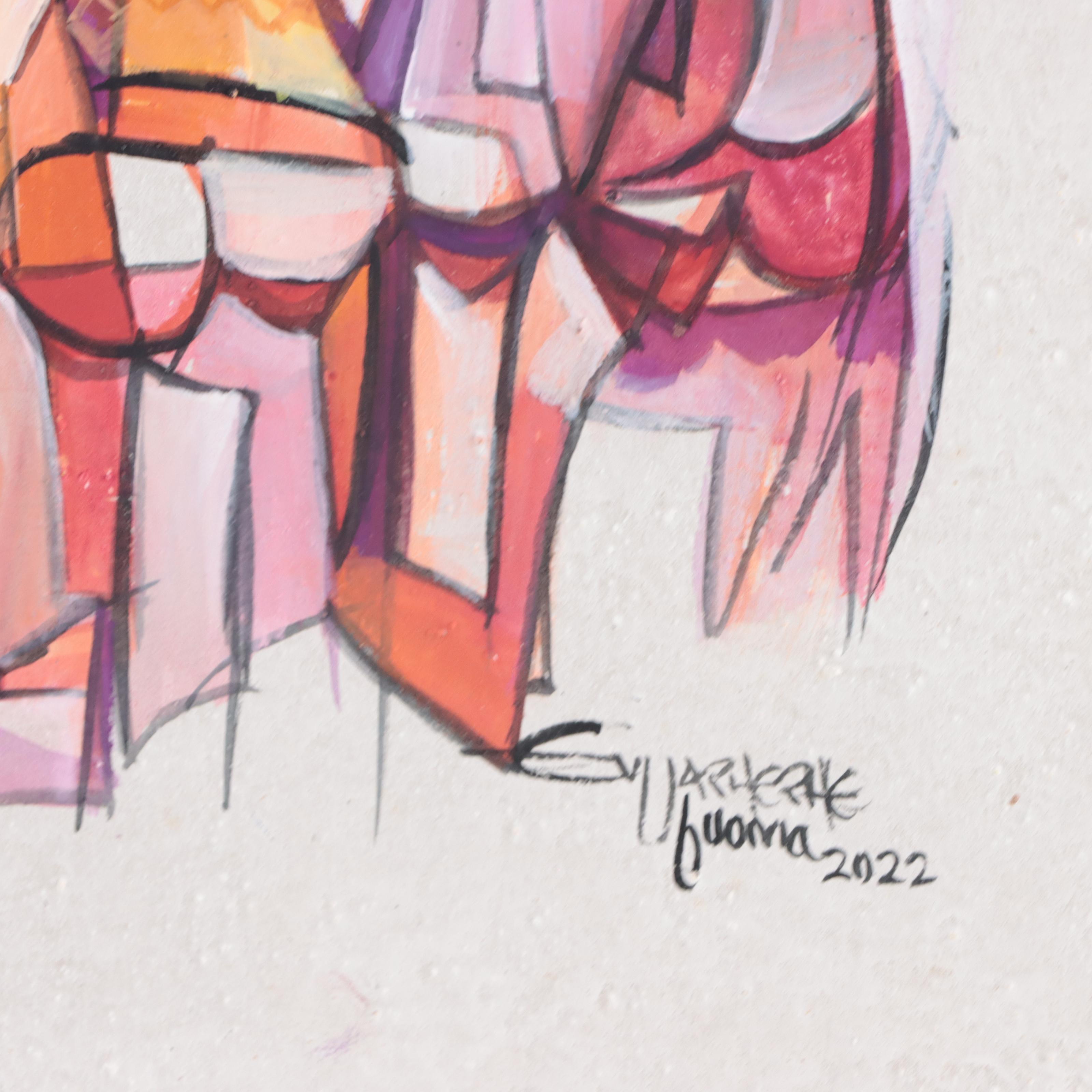 Ufuoma Evuarherhe Acrylic Painting "Celebration II," 2022