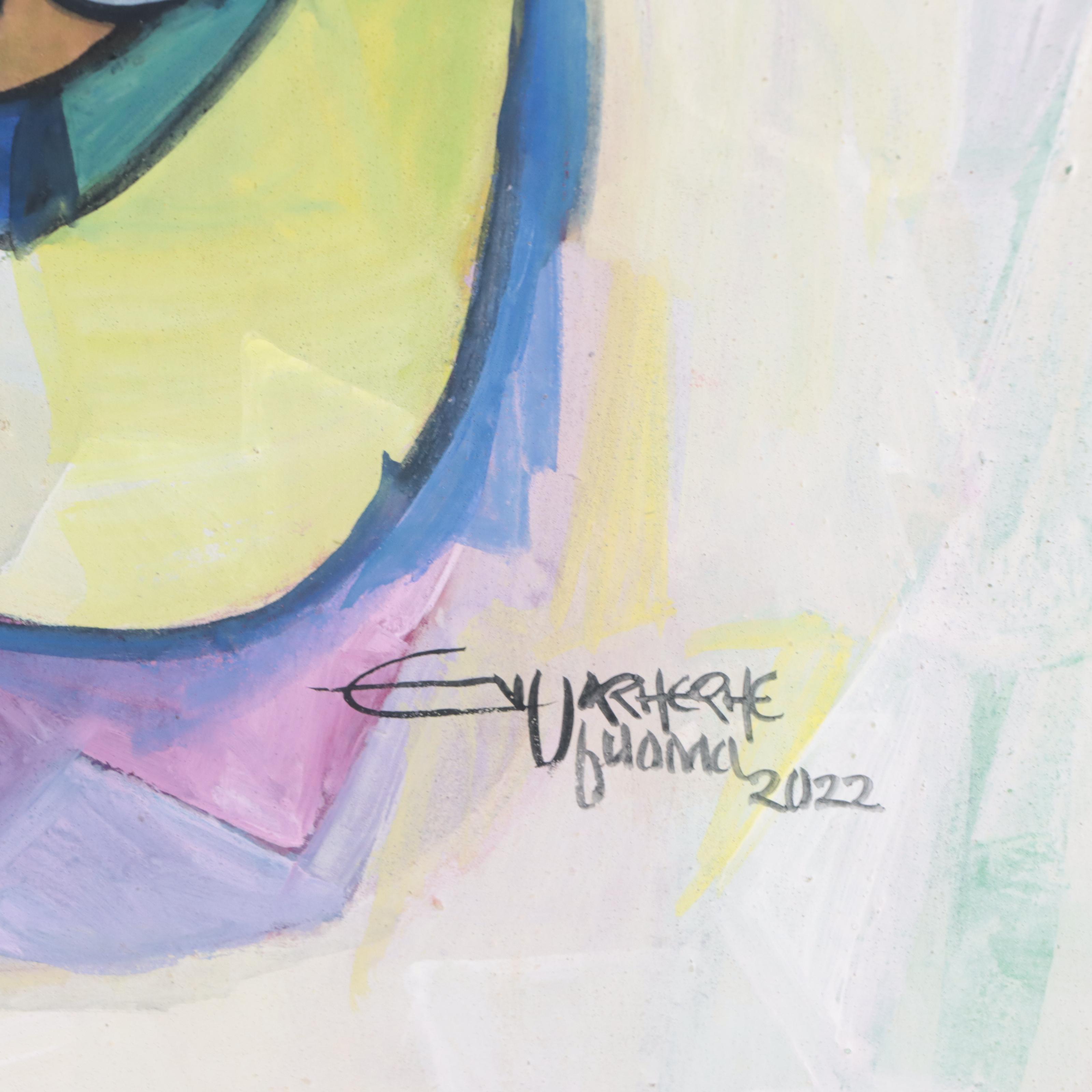 Ufuoma Evuarherhe Acrylic Painting "Mother & Children," 2021 - 2022