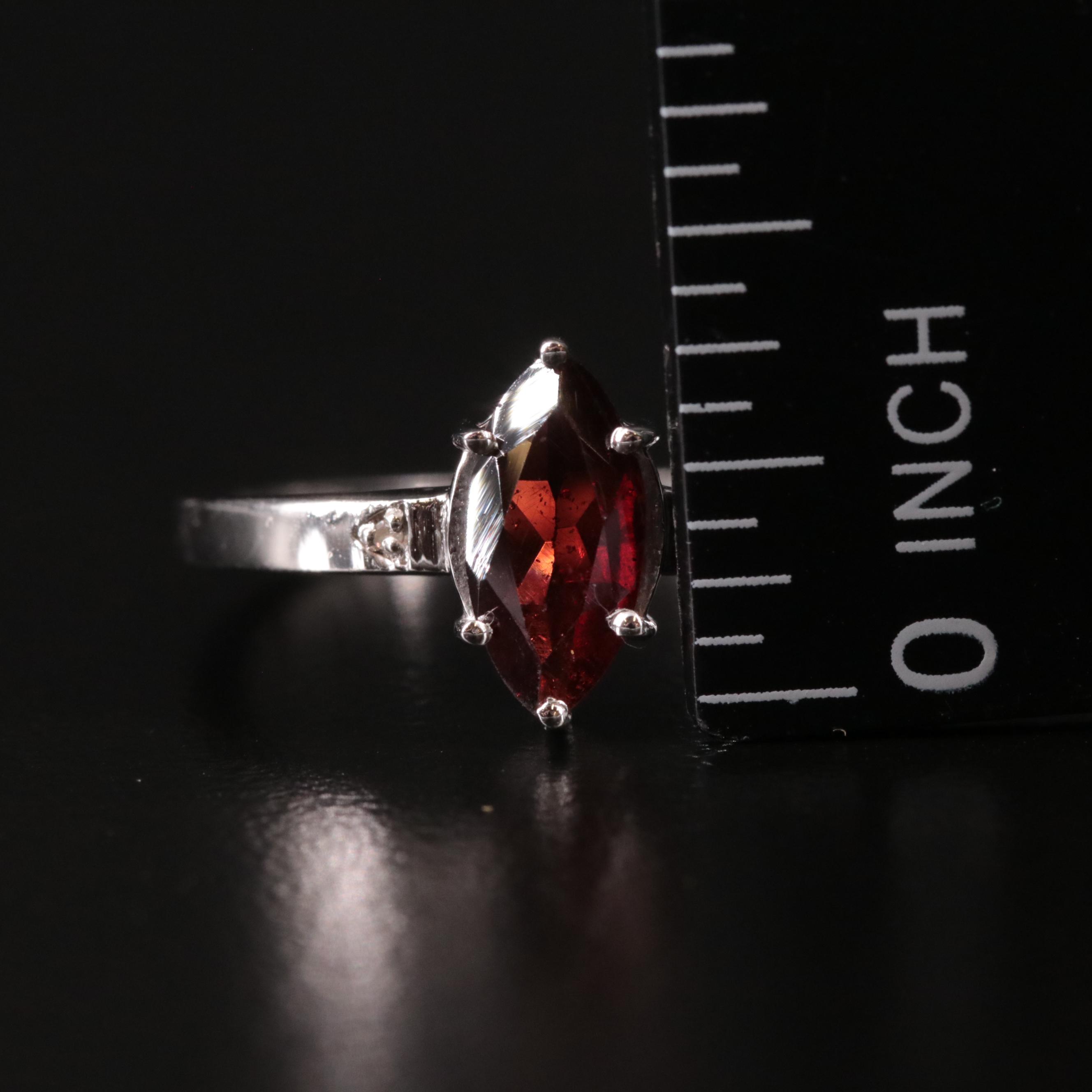 Sterling Garnet Ring