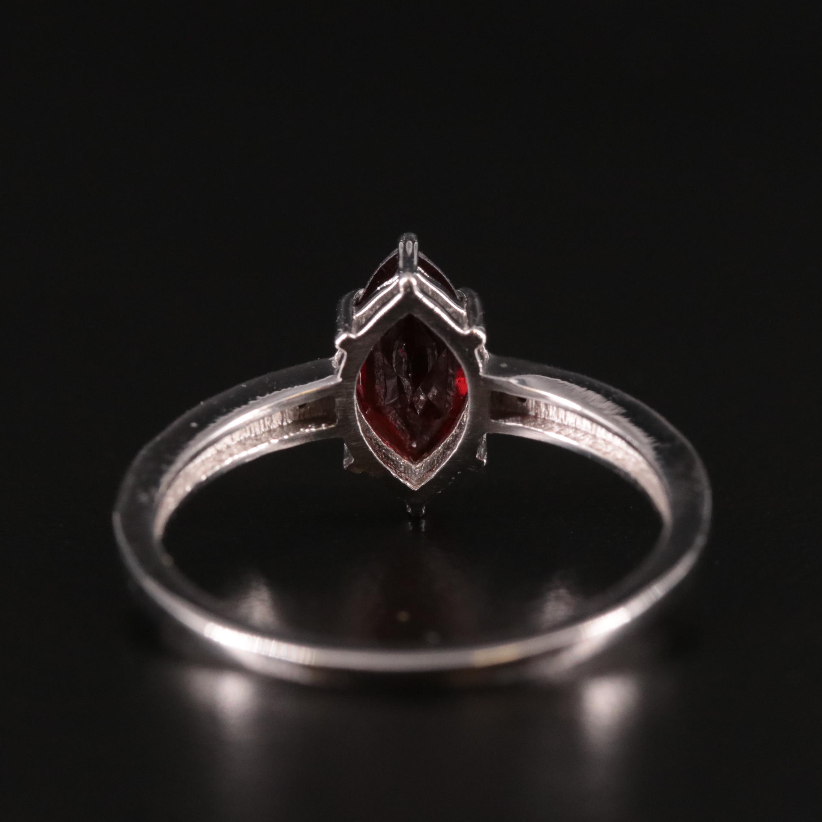 Sterling Garnet Ring