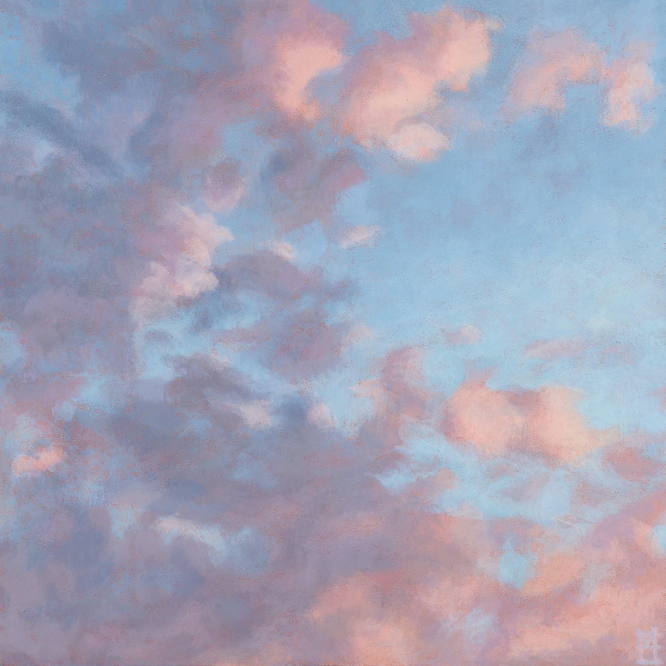Hillary Manalo Lockerman Acrylic Painting "Sunset Clouds," 2016