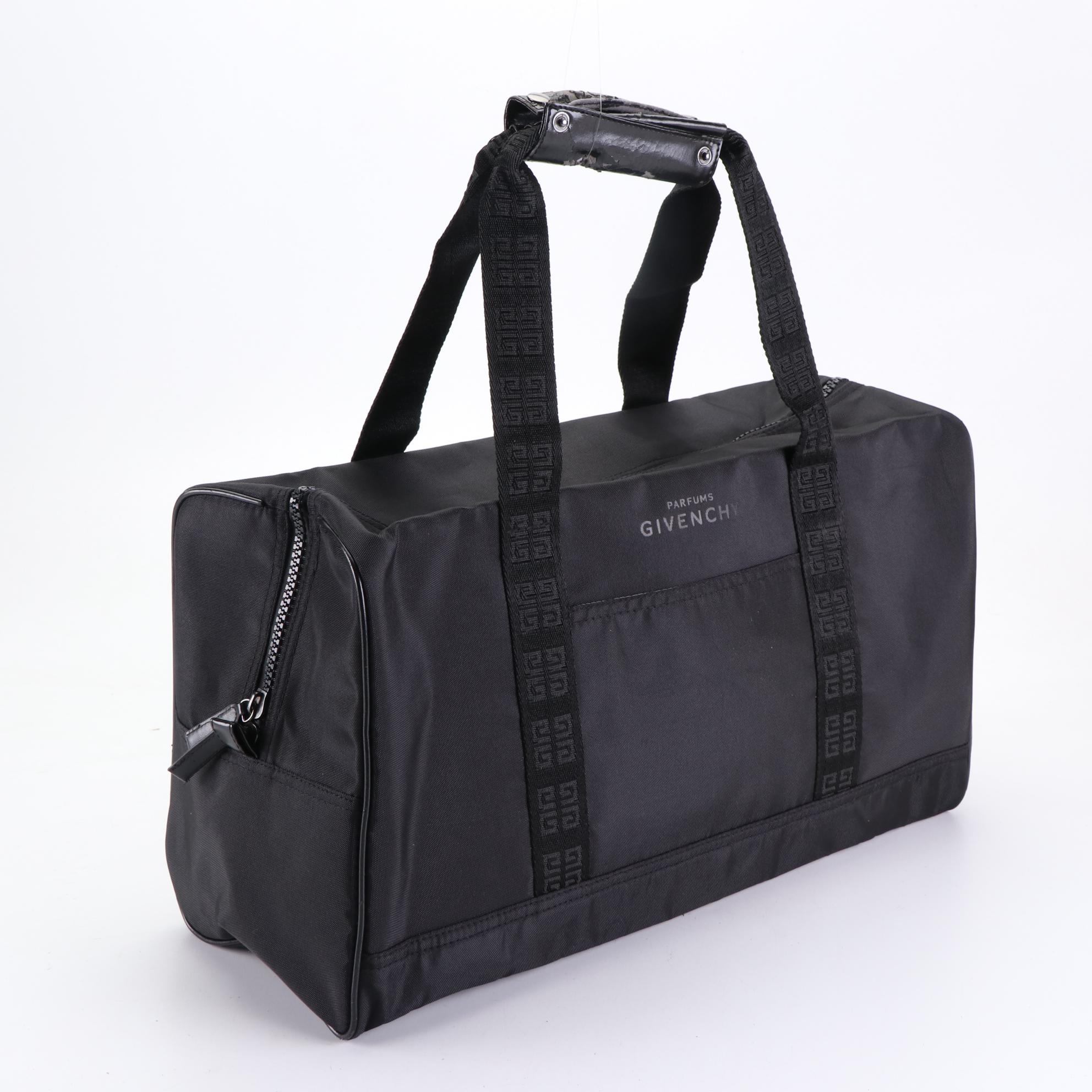 Givenchy Parfums Black Nylon Travel Bag