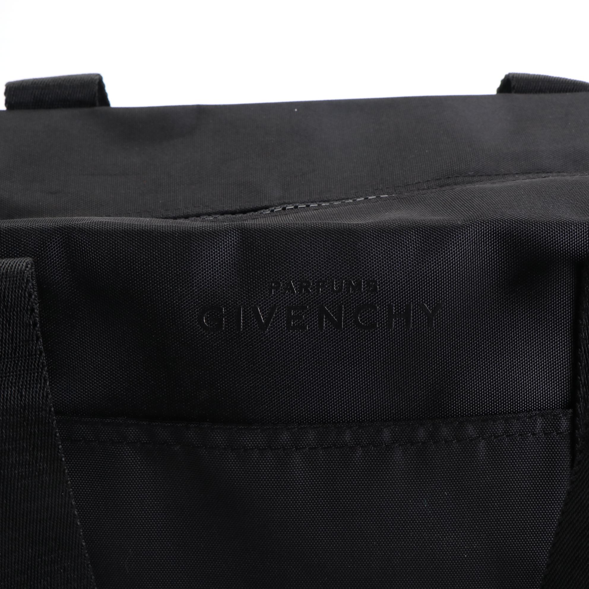 Givenchy Parfums Black Nylon Travel Bag