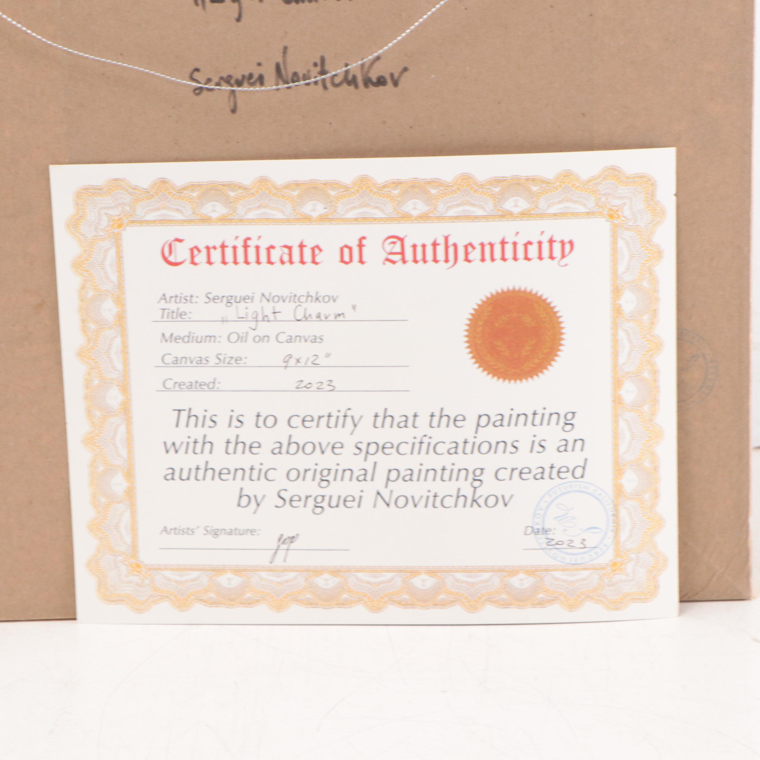 Serguei Novitchkov Oil Painting "Light Charm," 2023