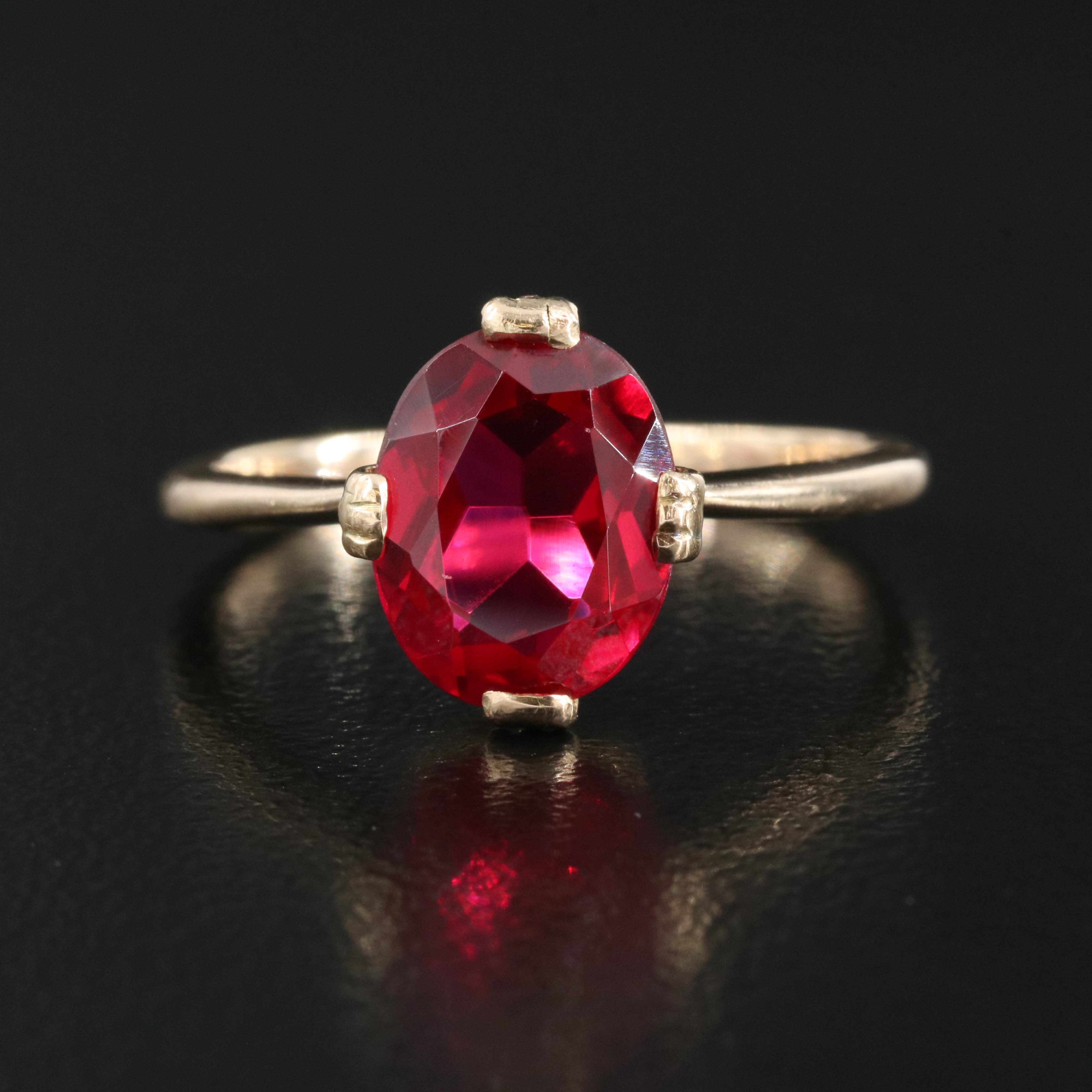 Vintage 10K Ruby Ring