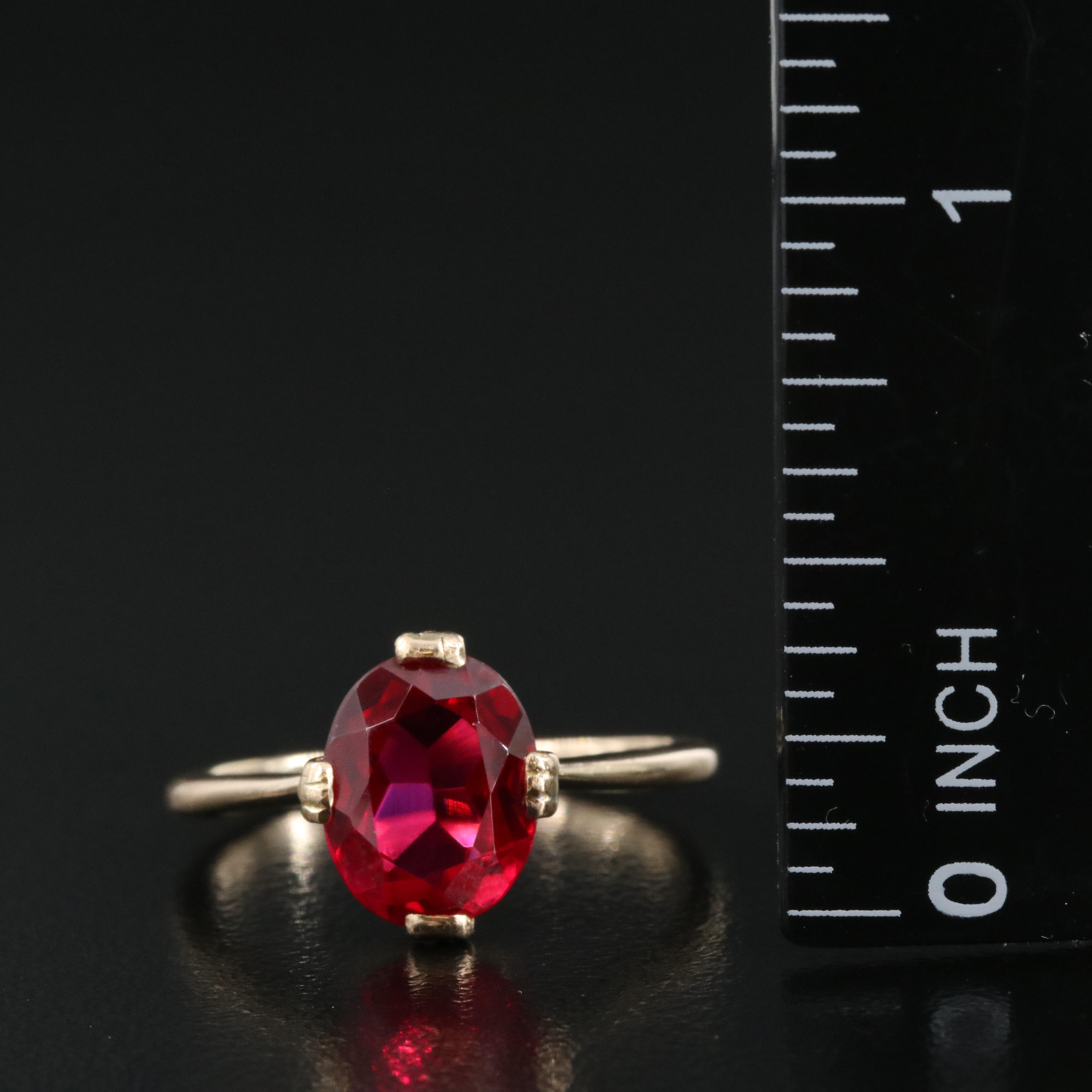 Vintage 10K Ruby Ring