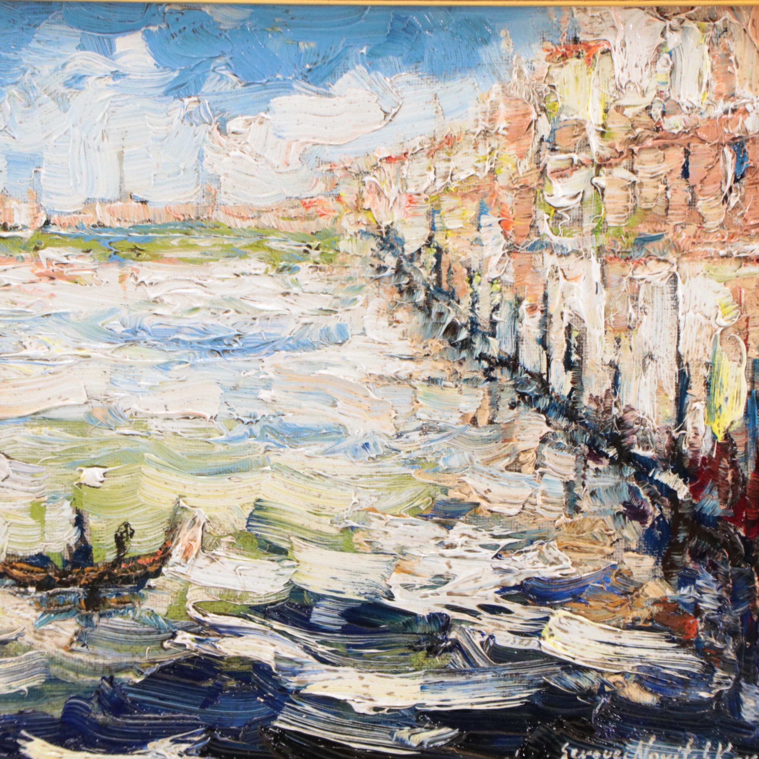 Serguei Novitchkov Oil Painting "Grand Canal, Venice," 2023