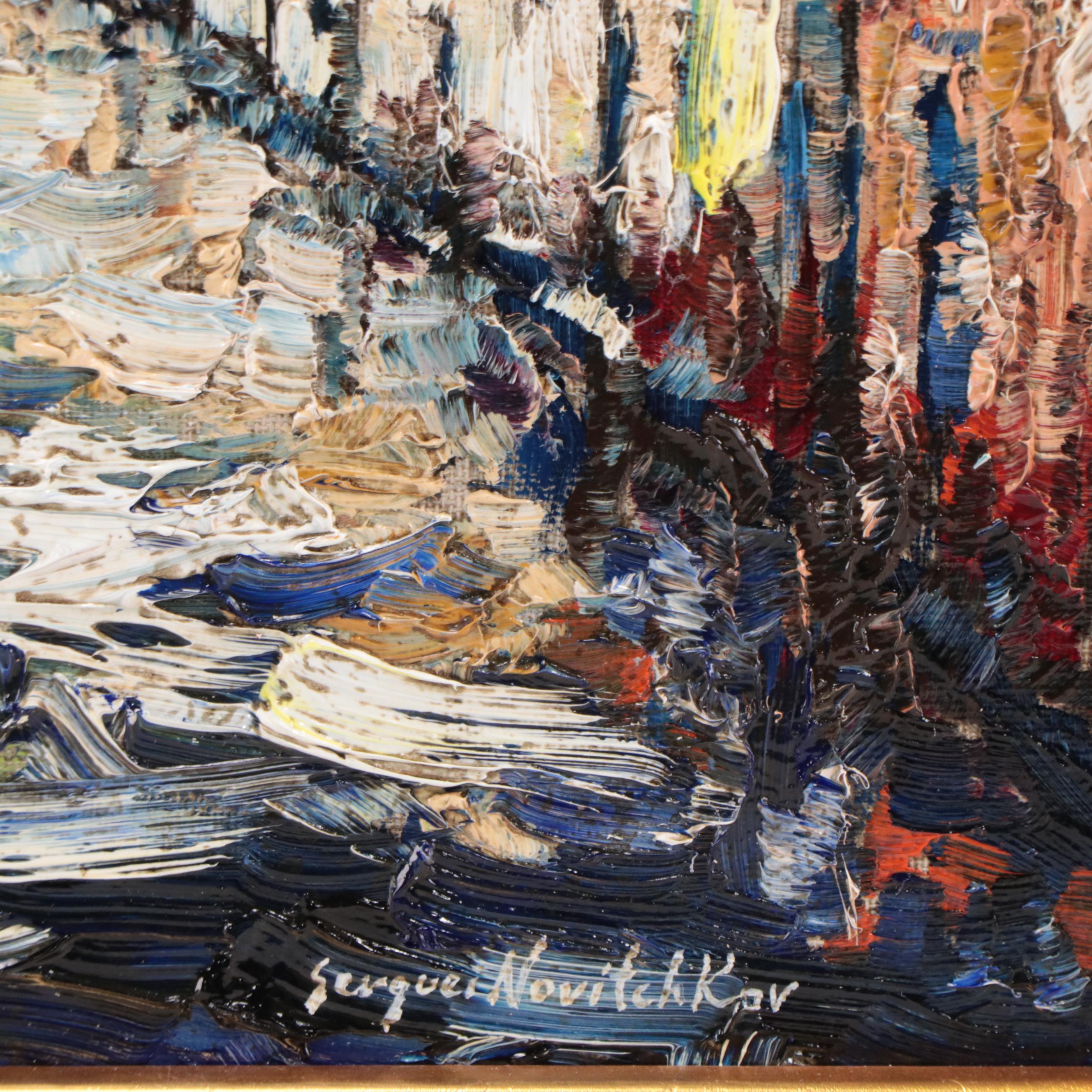 Serguei Novitchkov Oil Painting "Grand Canal, Venice," 2023