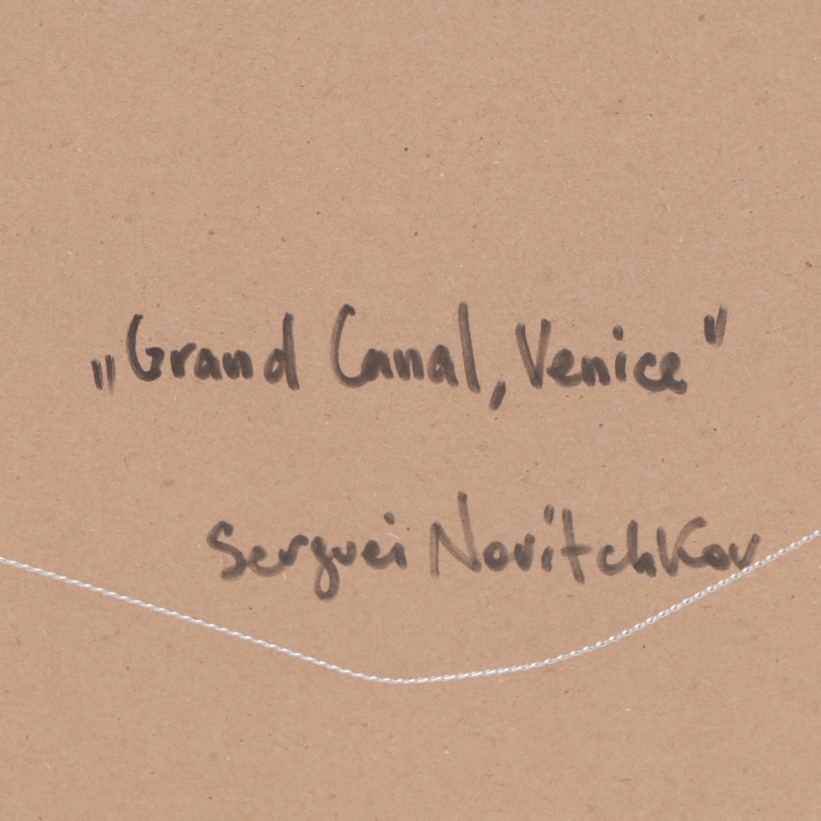 Serguei Novitchkov Oil Painting "Grand Canal, Venice," 2023