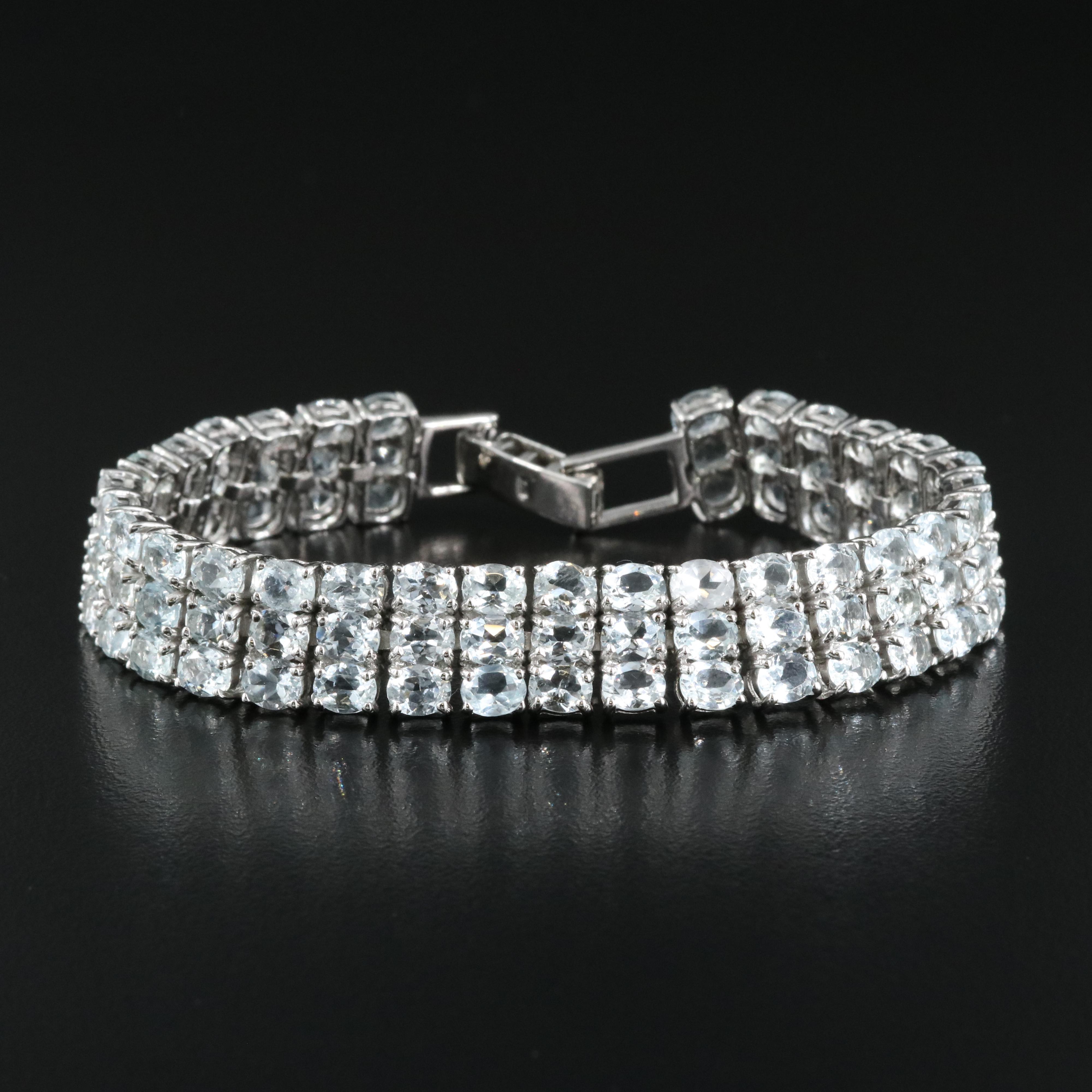 Sterling Aquamarine Bracelet