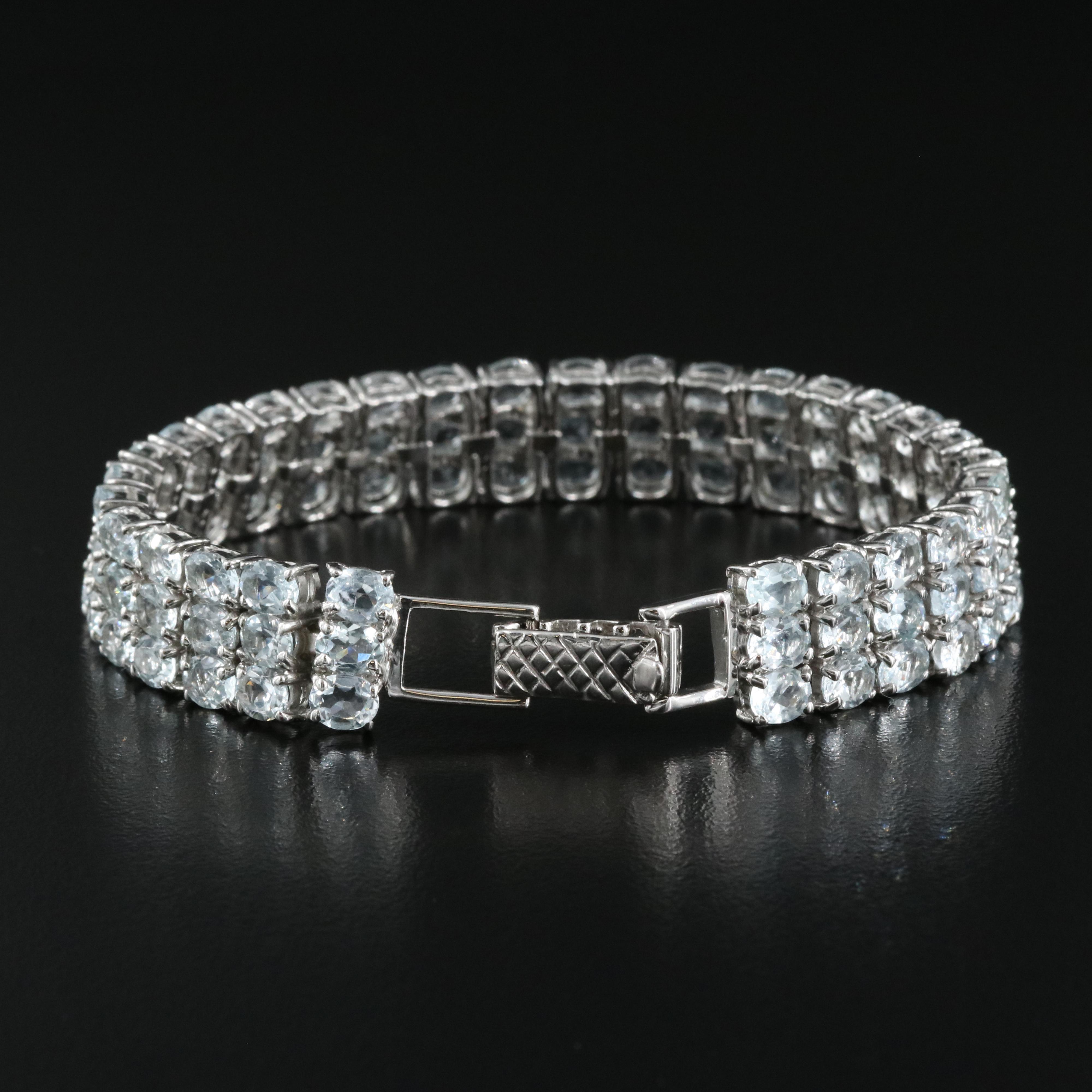 Sterling Aquamarine Bracelet
