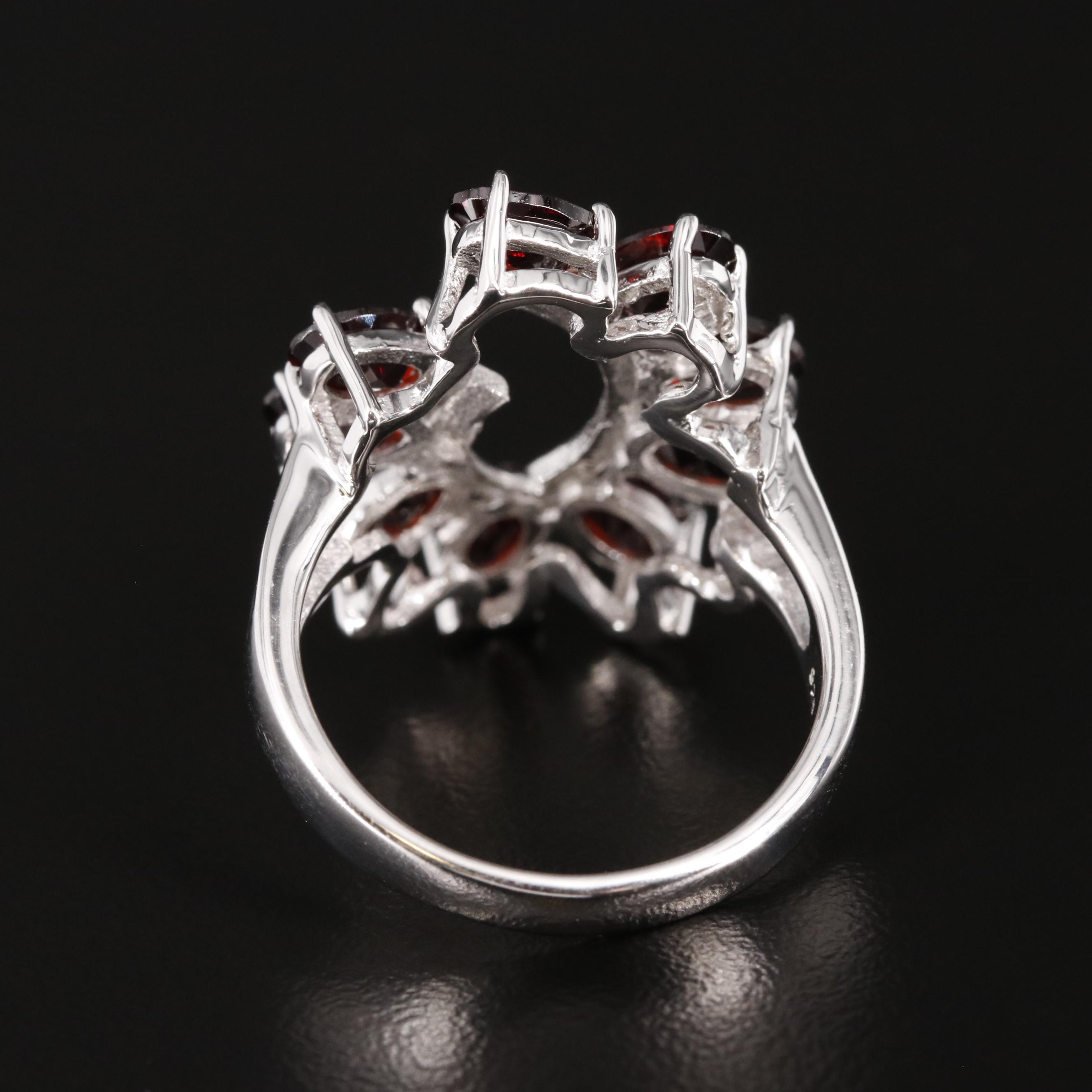 Sterling Garnet Ring