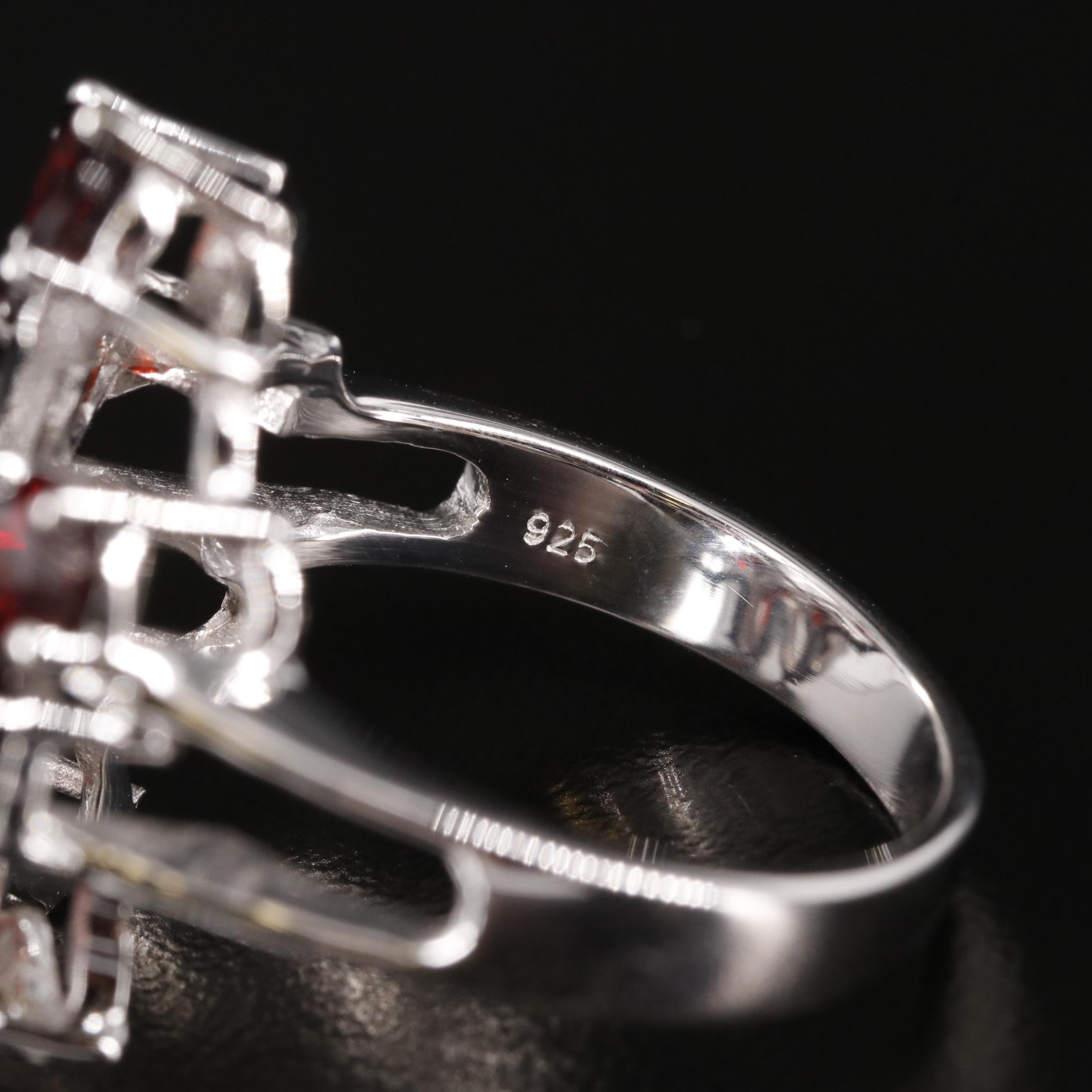 Sterling Garnet Ring