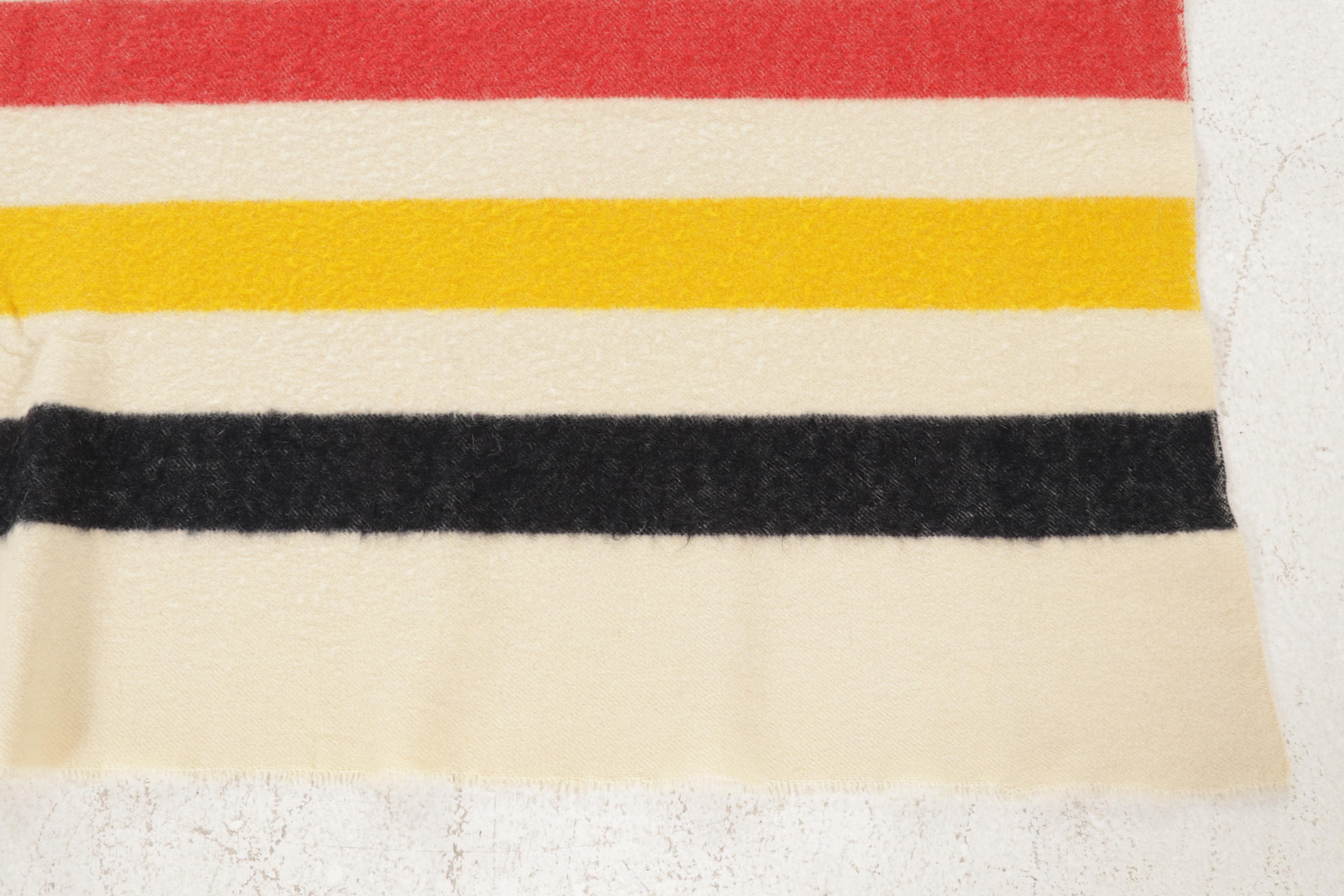 Hudson's Bay Company Four Point Wool Blanket, 1930s