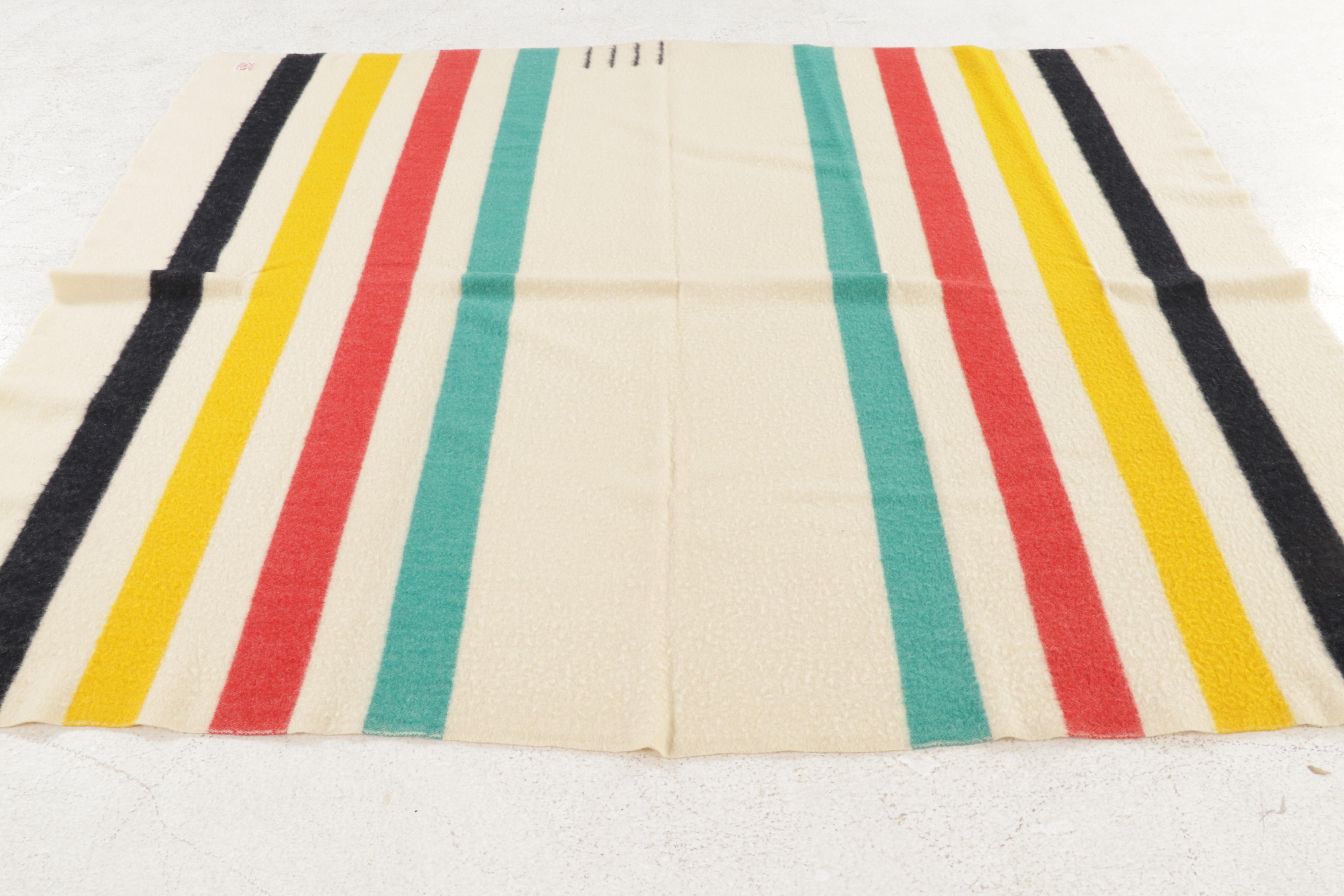 Hudson's Bay Company Four Point Wool Blanket, 1930s