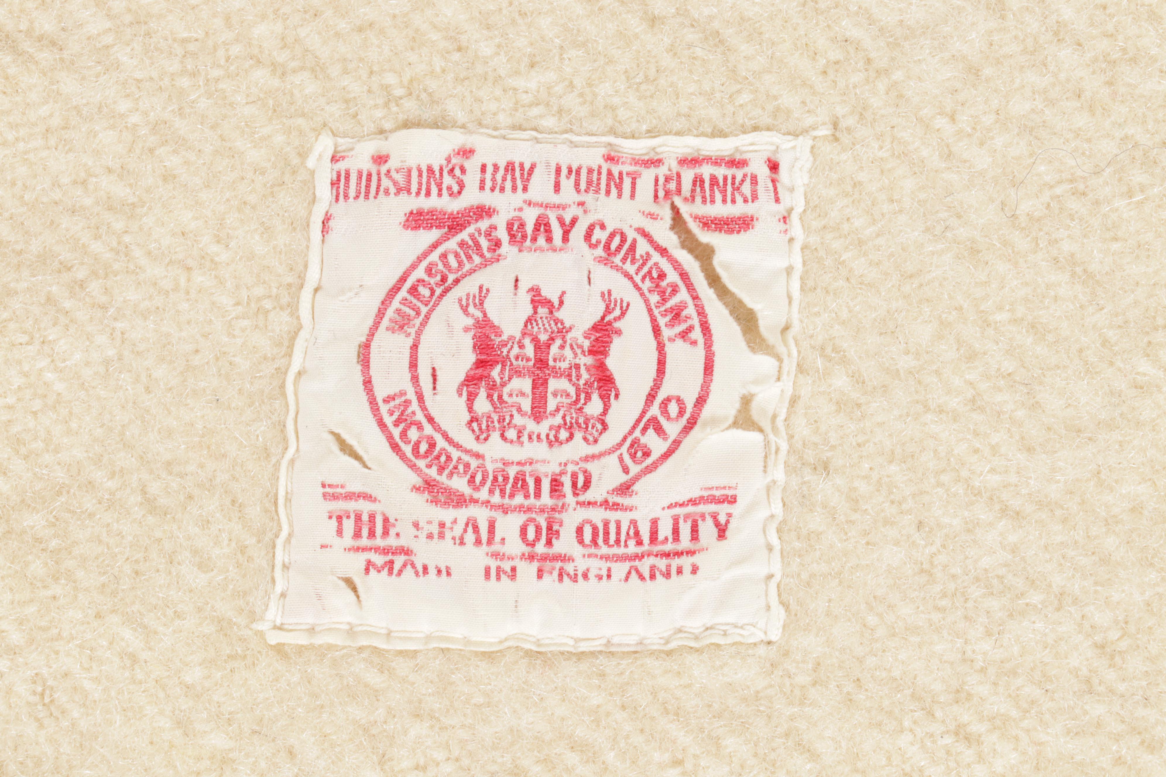 Hudson's Bay Company Four Point Wool Blanket, 1930s