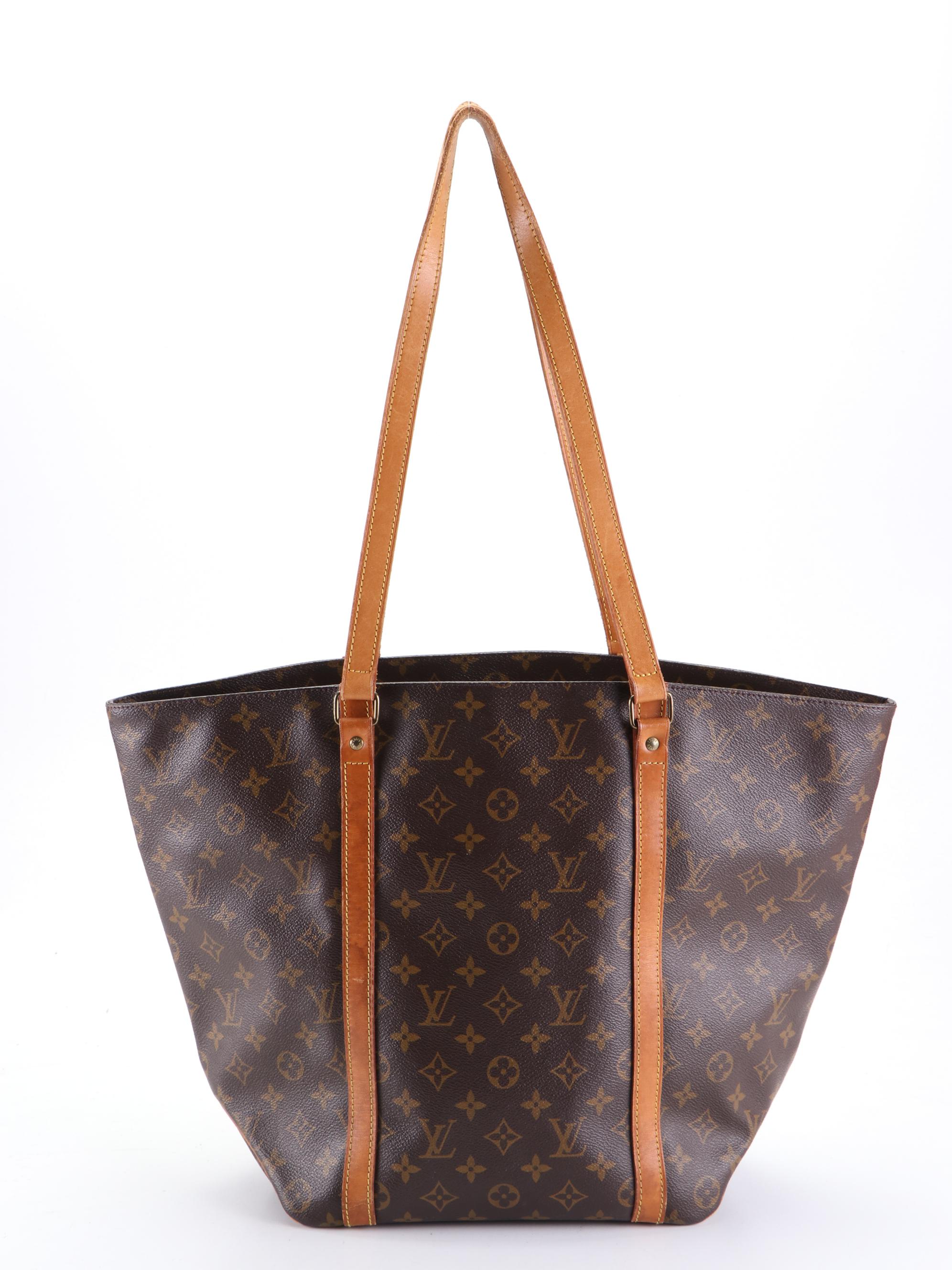 Louis Vuitton Sac Shopping Tote in Monogram Canvas and Vachetta Leather