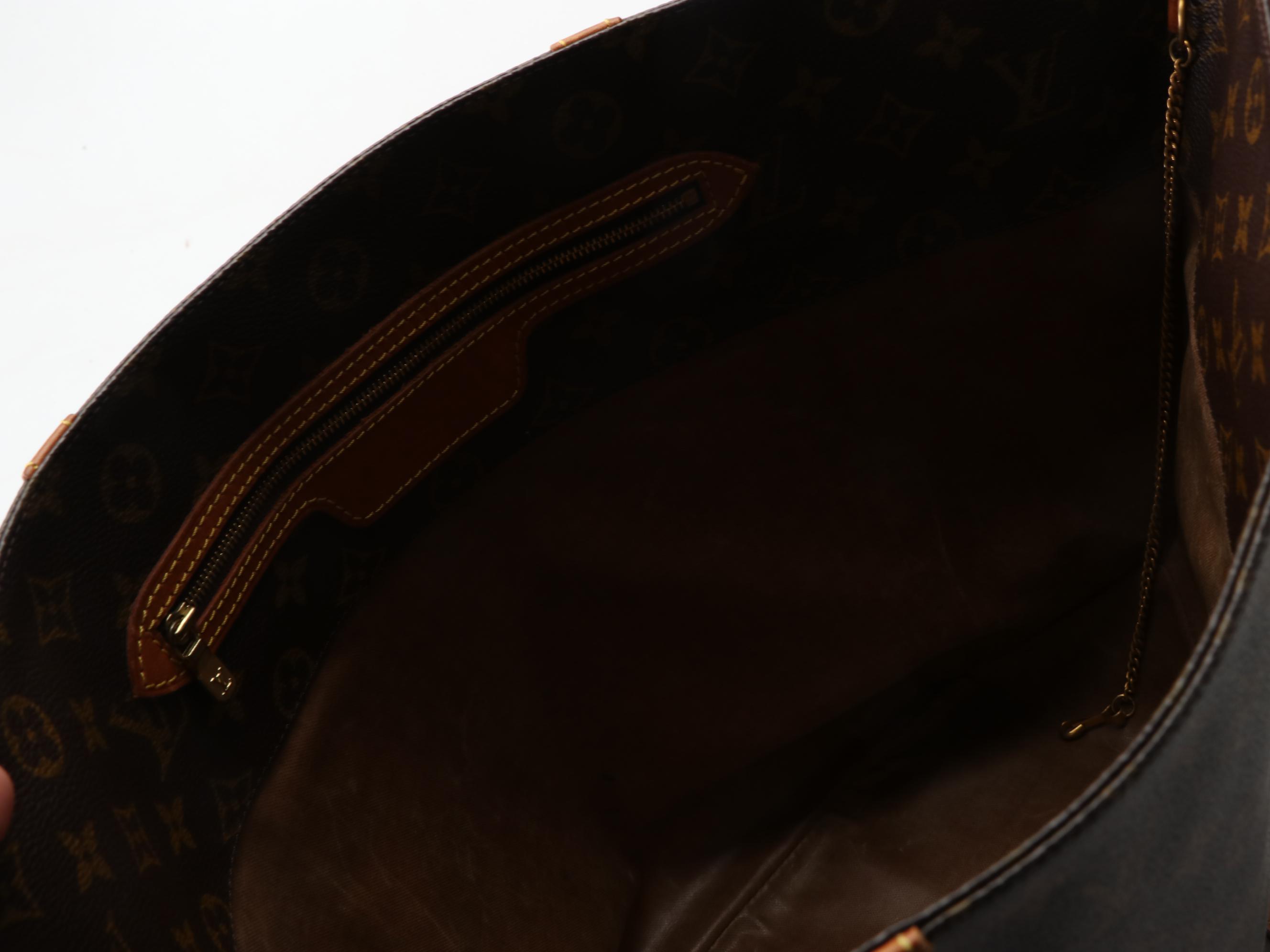 Louis Vuitton Sac Shopping Tote in Monogram Canvas and Vachetta Leather