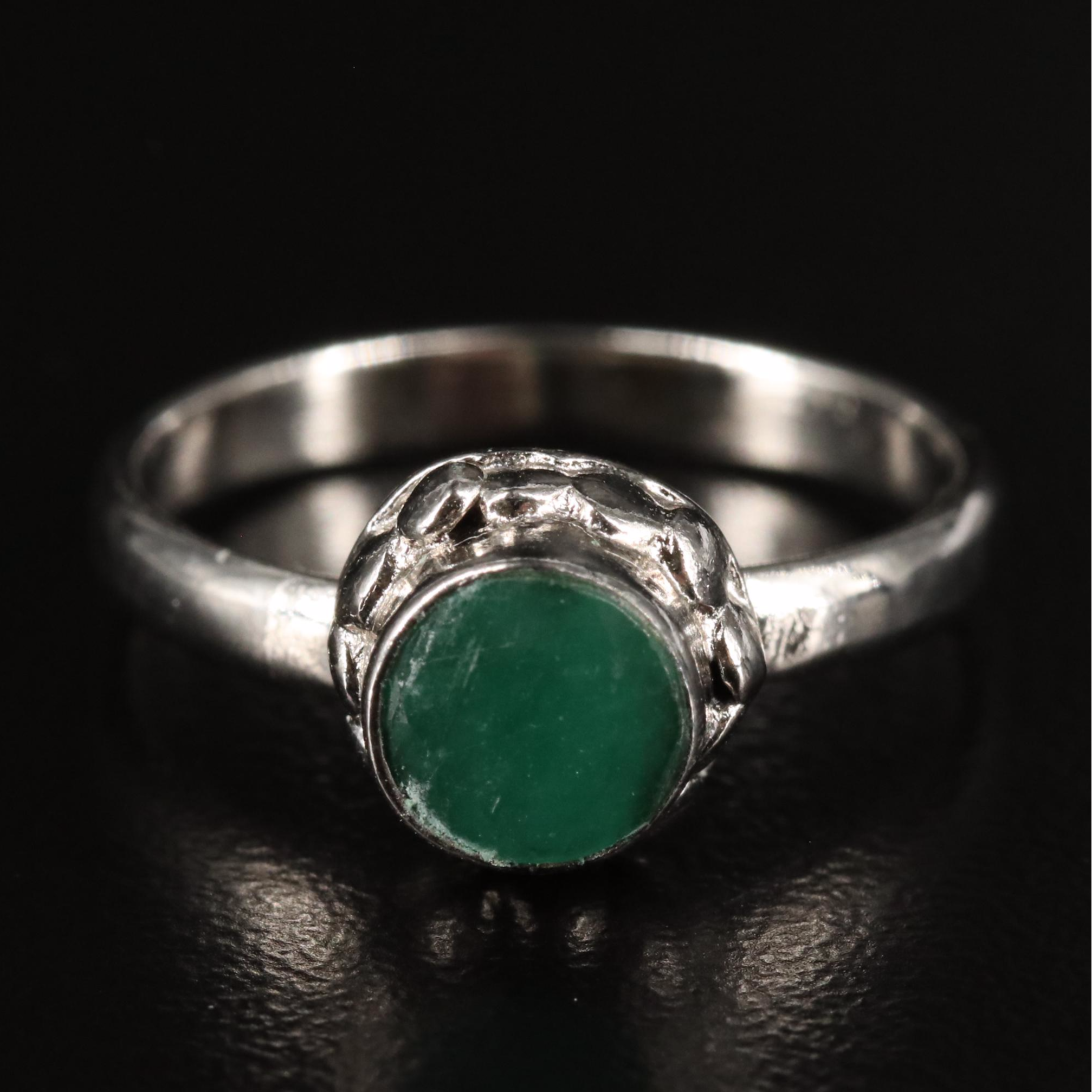 Emerald Solitaire Ring