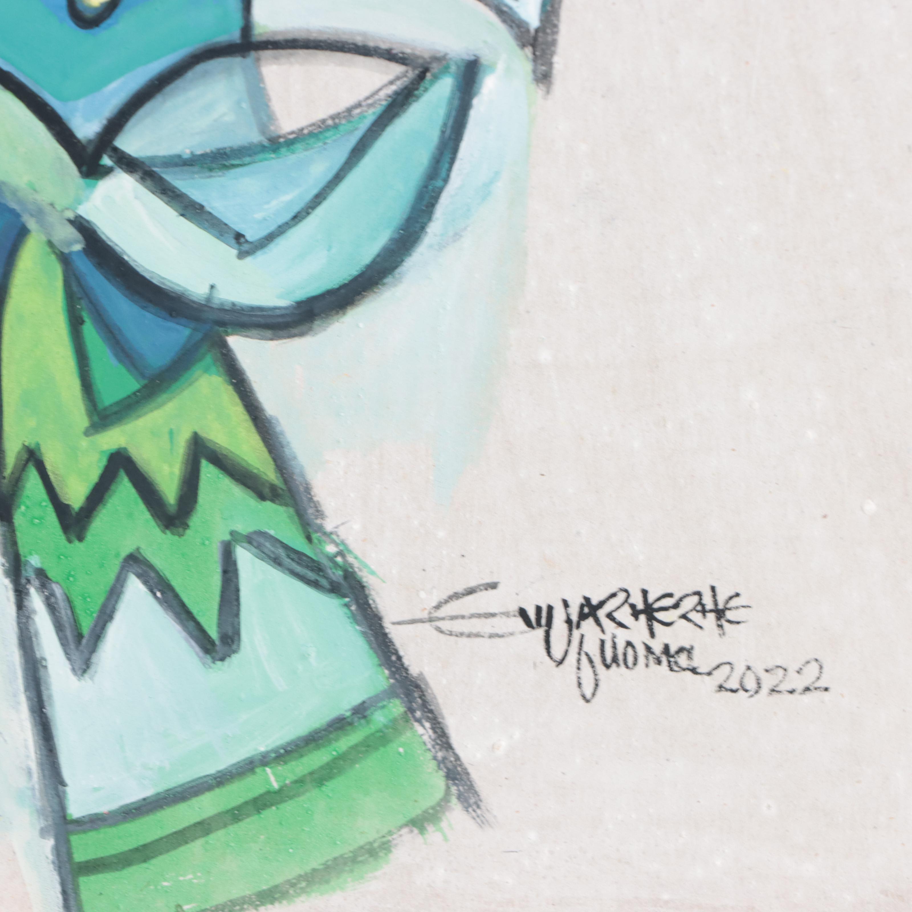 Ufuoma Evuarherhe Acrylic Painting "My Beautiful Family," 2022