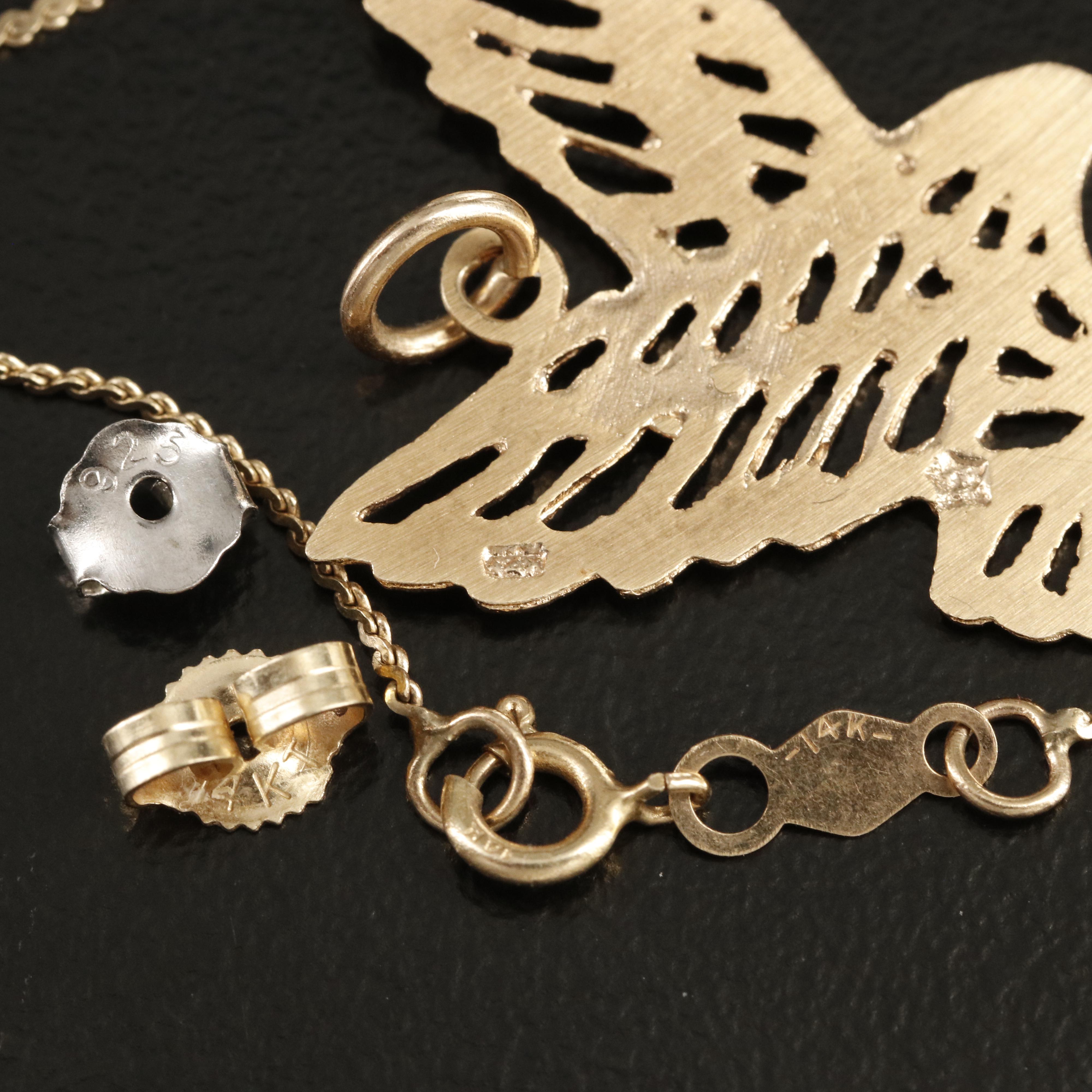 10K, 14K and Sterling Jewelry Including Topaz and Amethyst