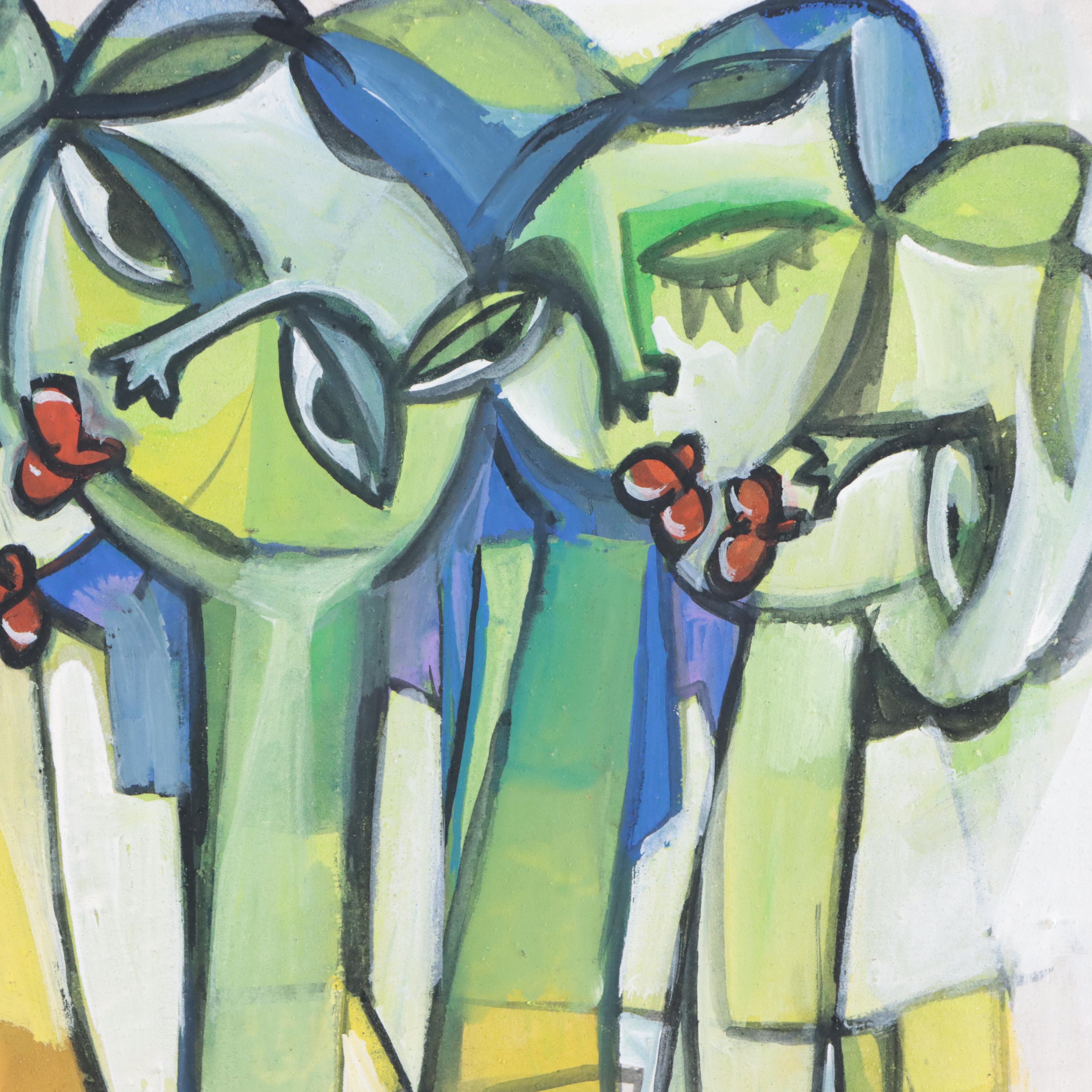 Ufuoma Evuarherhe Acrylic Painting "Festival Feelings," 2022