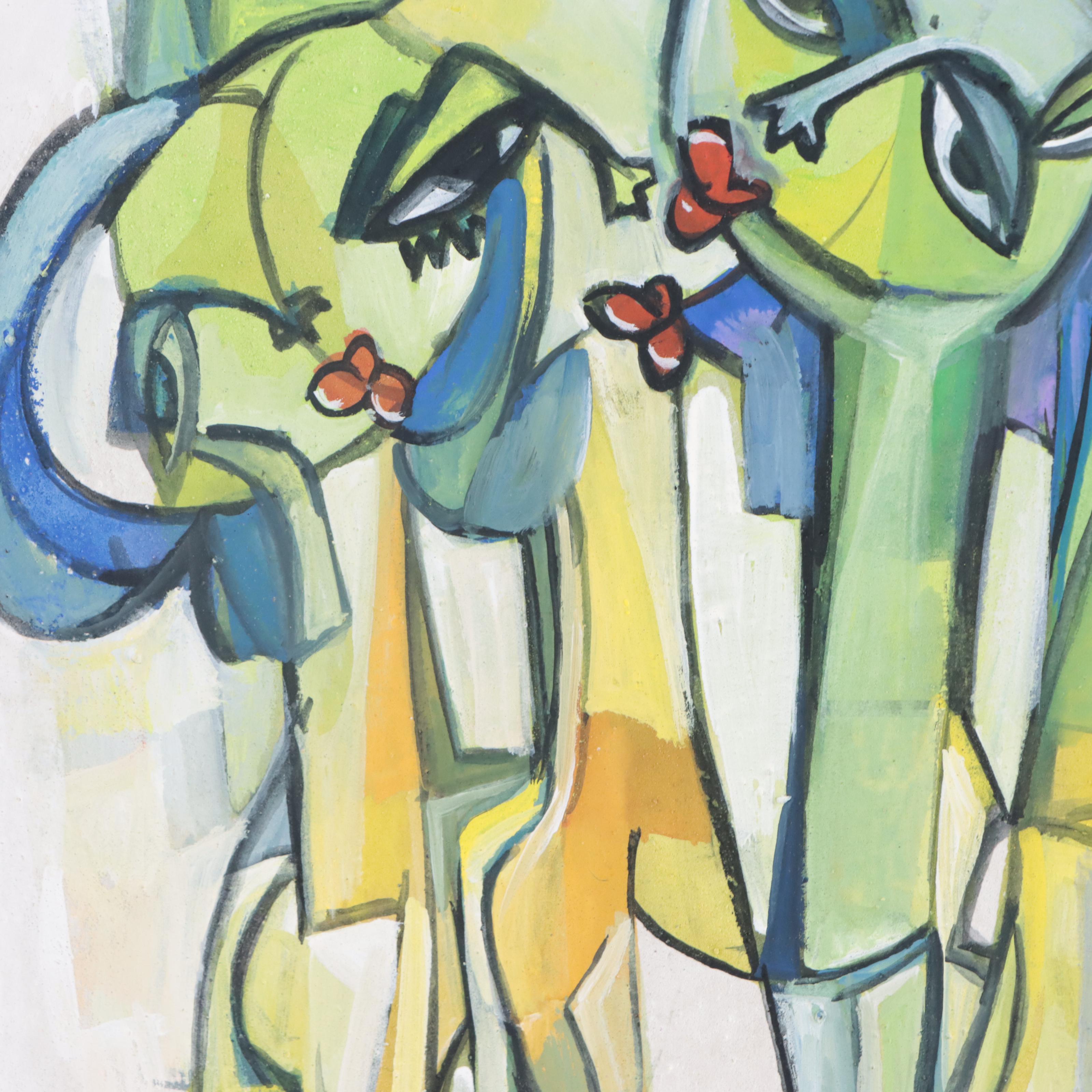 Ufuoma Evuarherhe Acrylic Painting "Festival Feelings," 2022