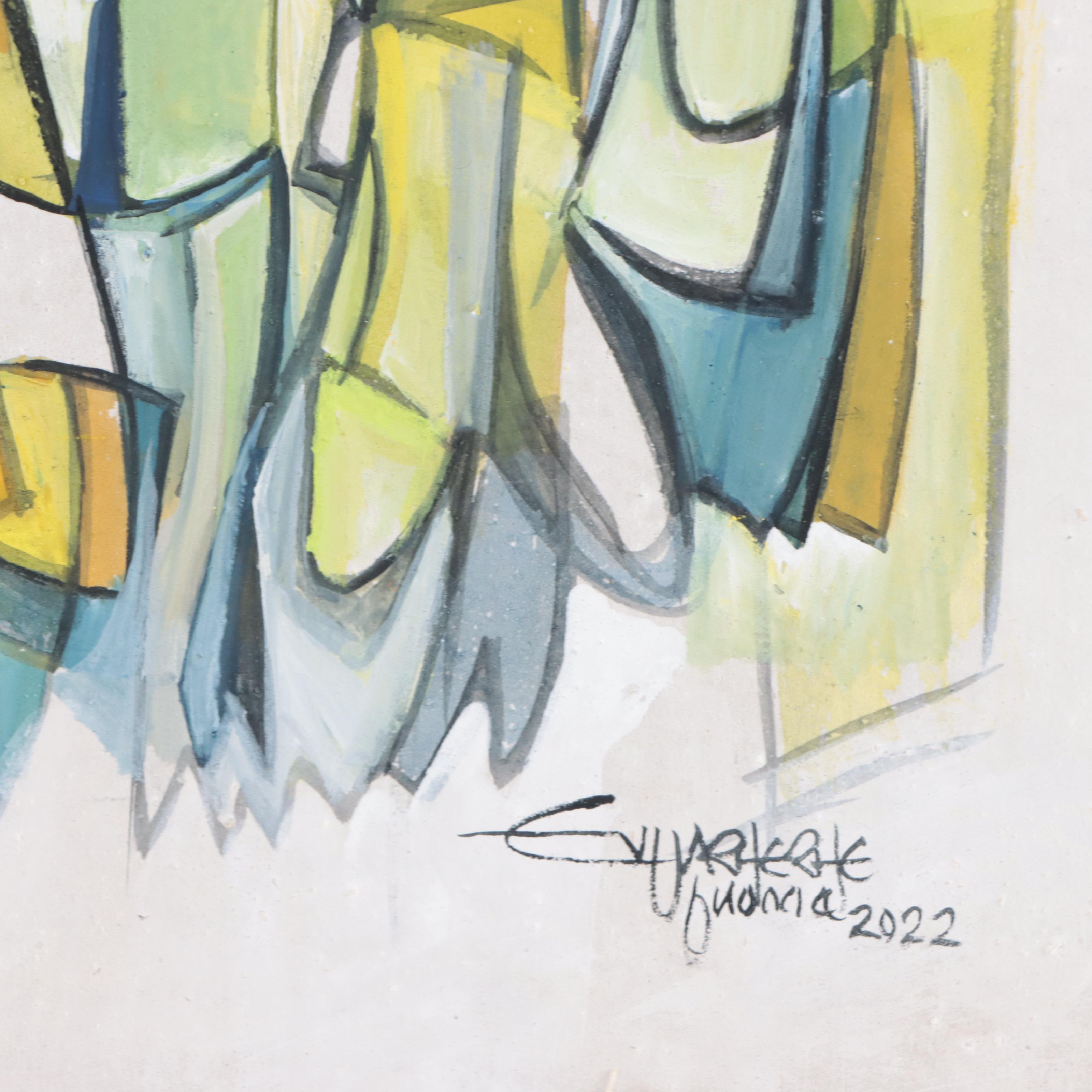 Ufuoma Evuarherhe Acrylic Painting "Festival Feelings," 2022