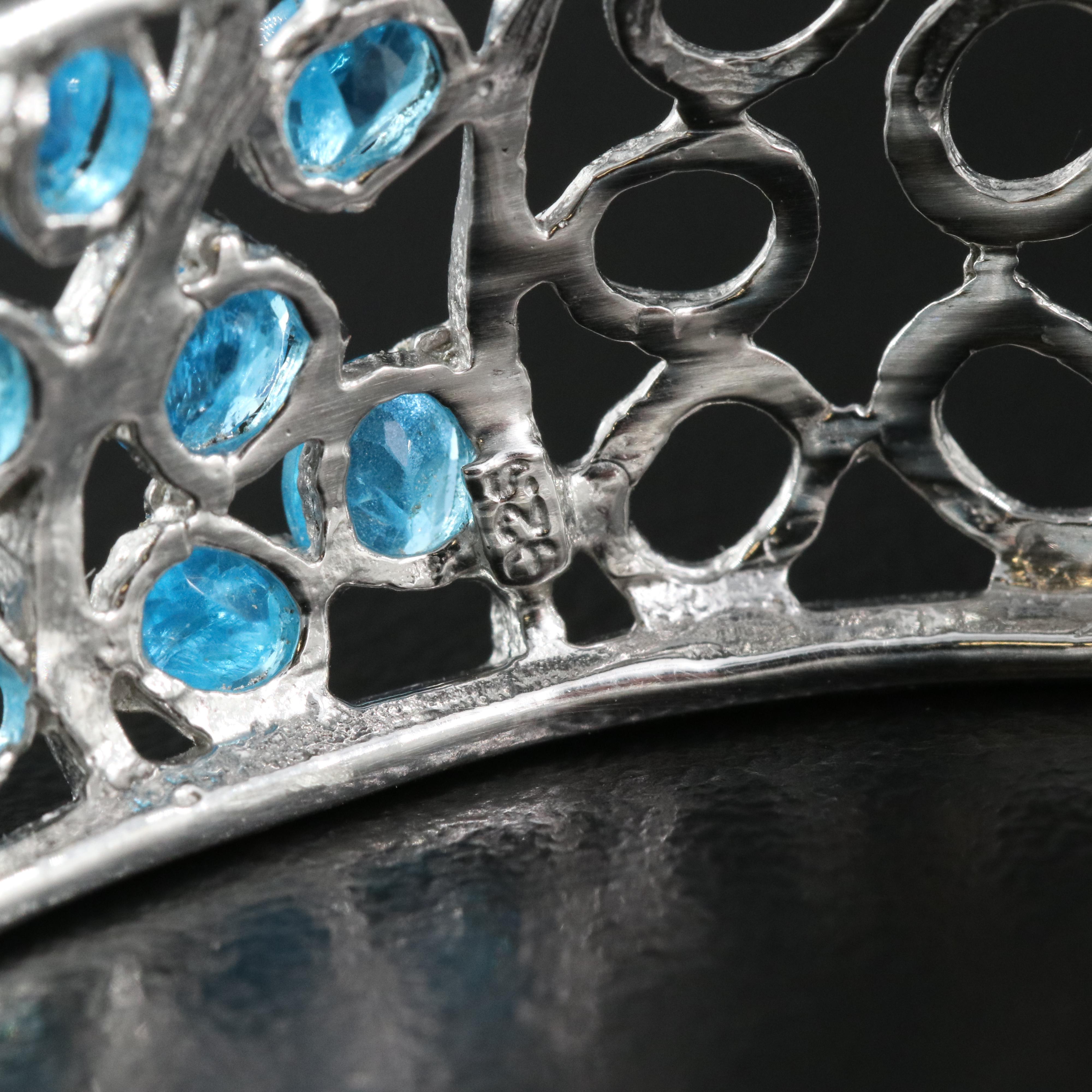 Sterling Apatite Cuff