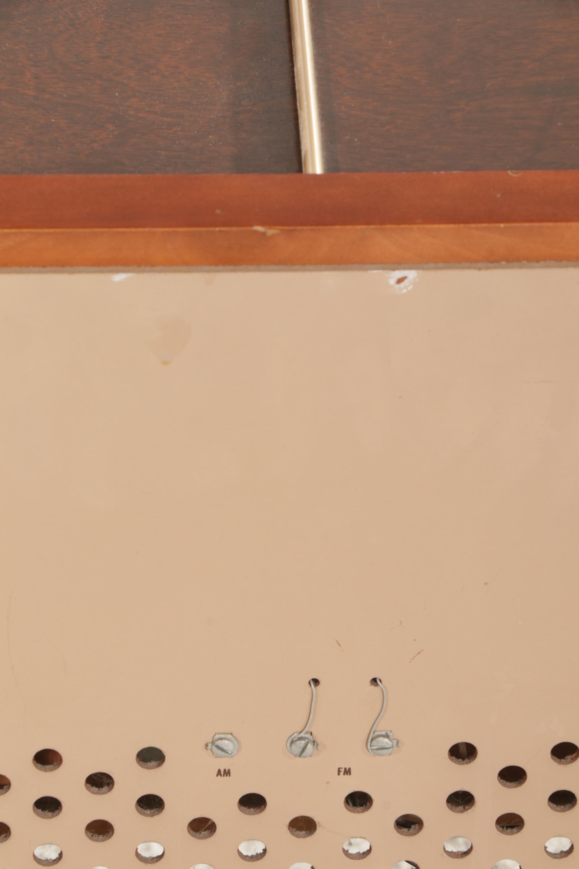 Magnavox "Micromatic" Mid Century Modern Cherry-Stained Stereo Console Cabinet