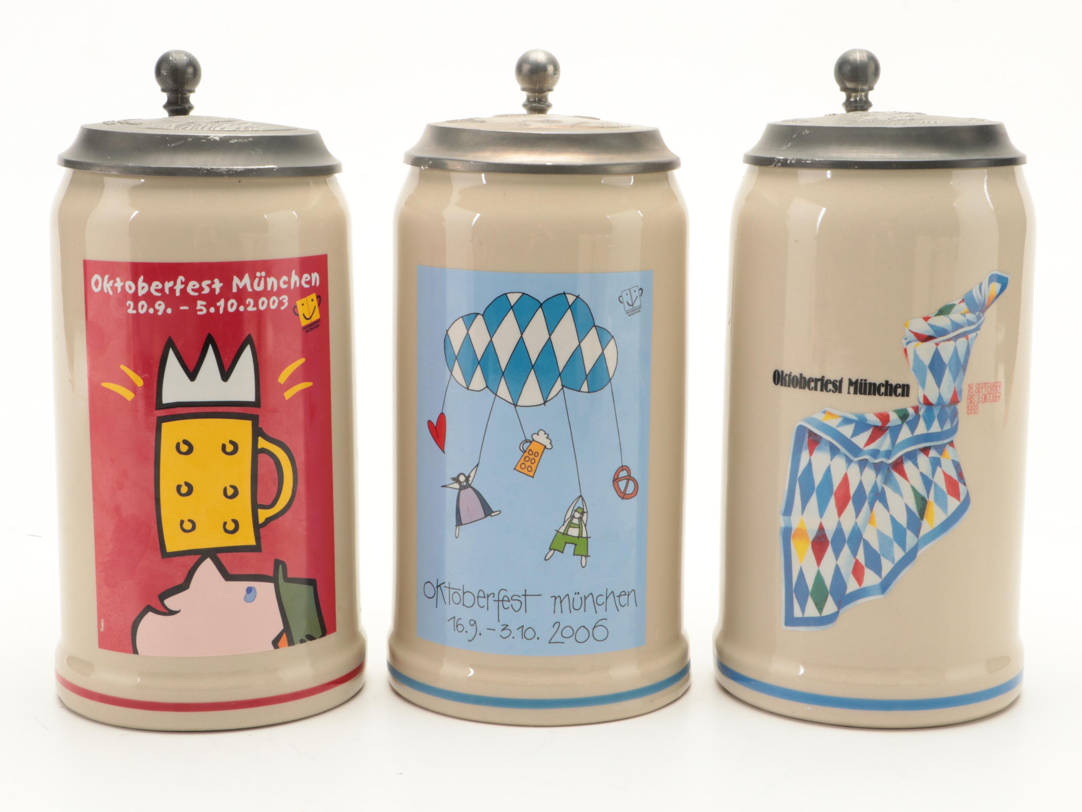 Rastal Munich Oktoberfest Annual Stoneware Beer Steins