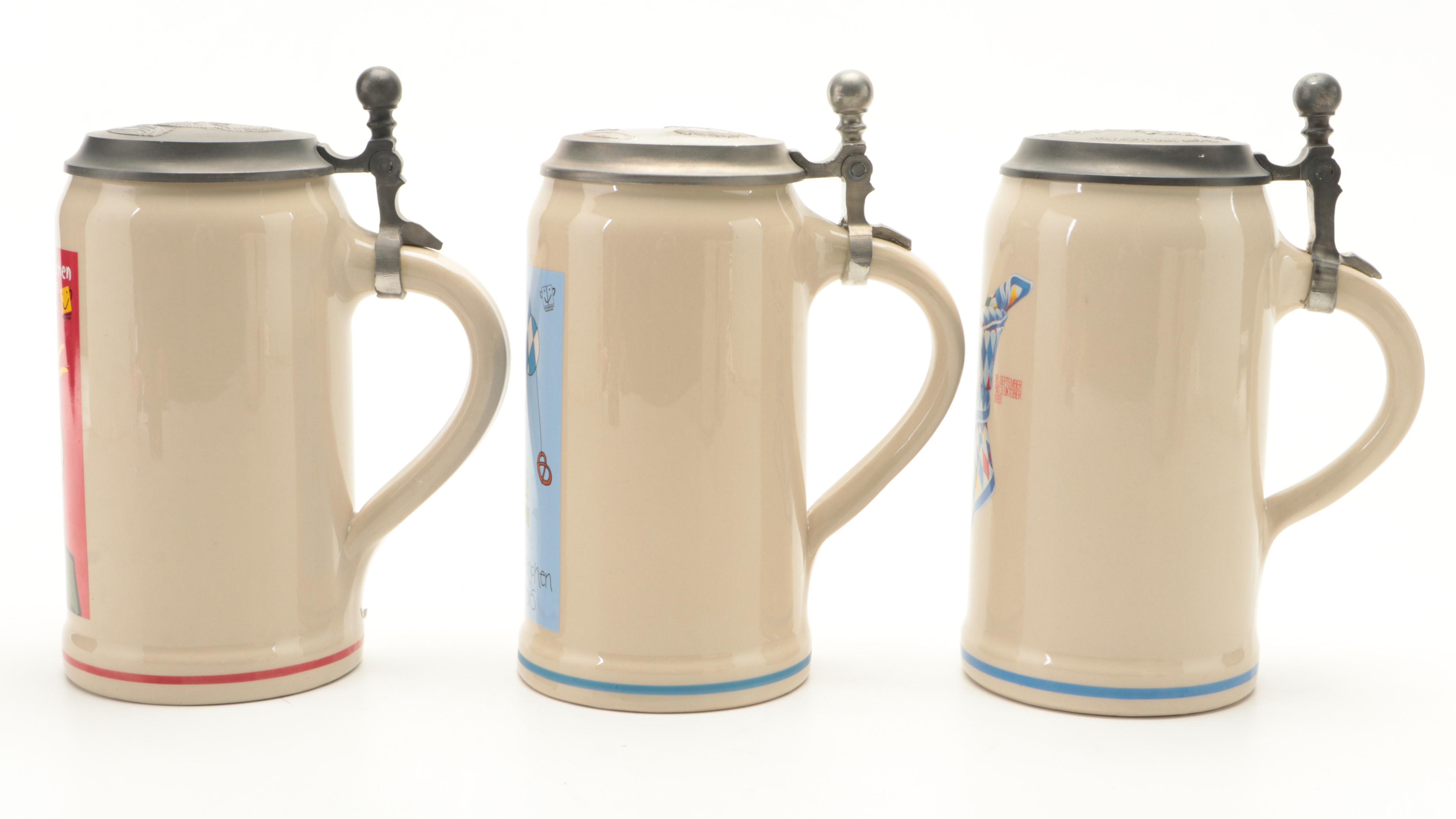Rastal Munich Oktoberfest Annual Stoneware Beer Steins